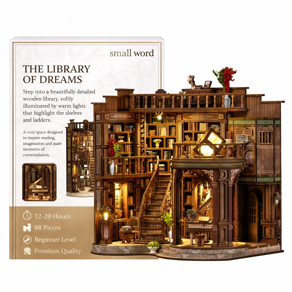 Dream Library Miniature House DIY