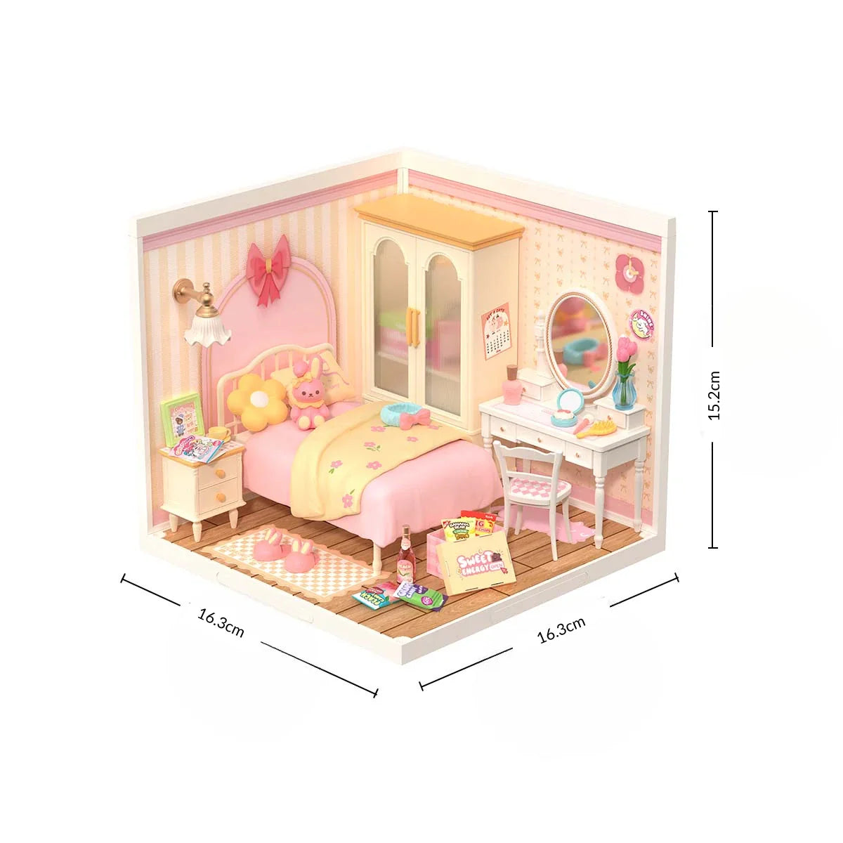 Lovely Pink Room Miniature DIY