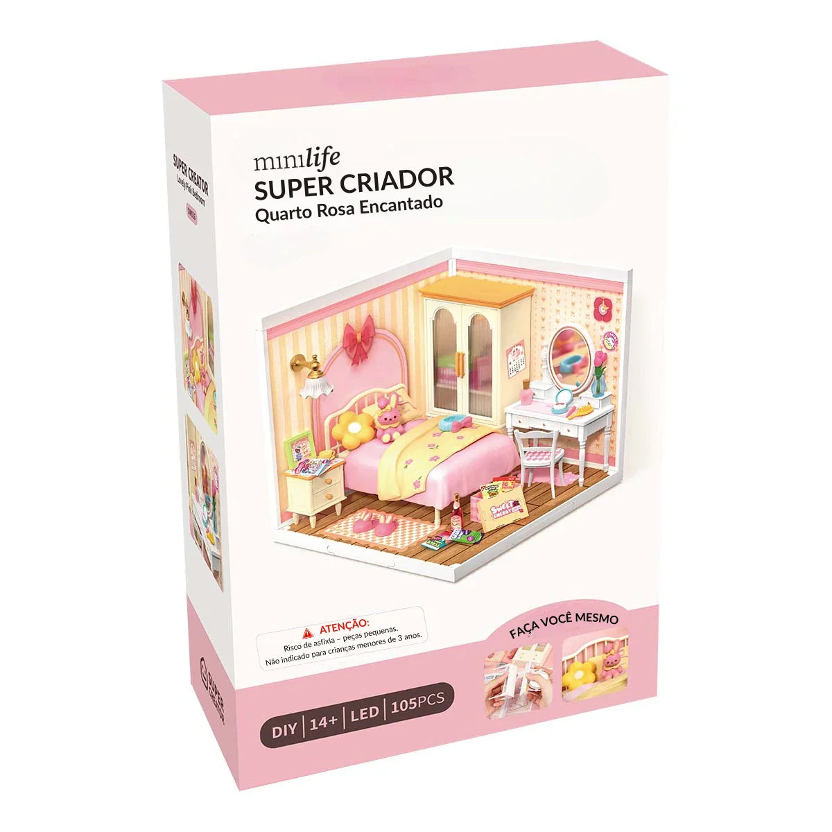 Lovely Pink Room Miniature DIY