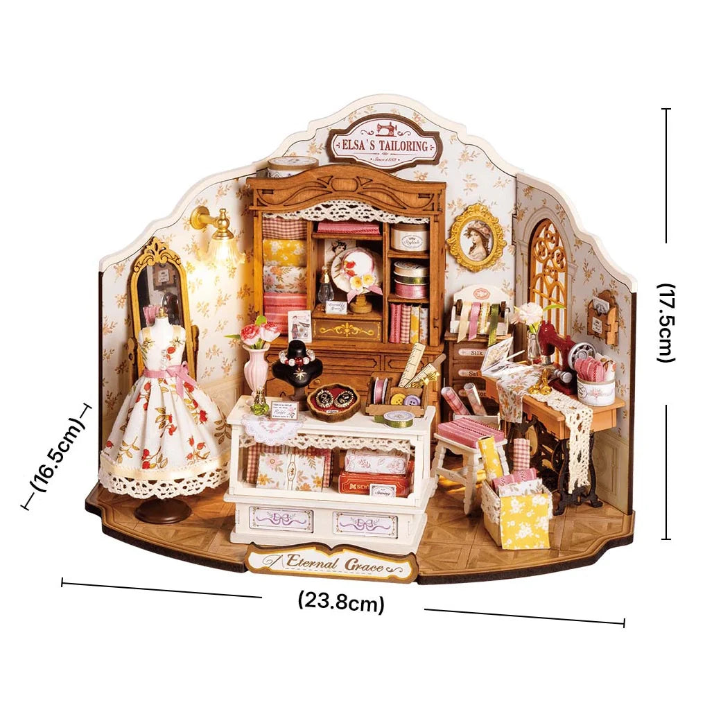 DIY Miniature Retro Sewing Studio