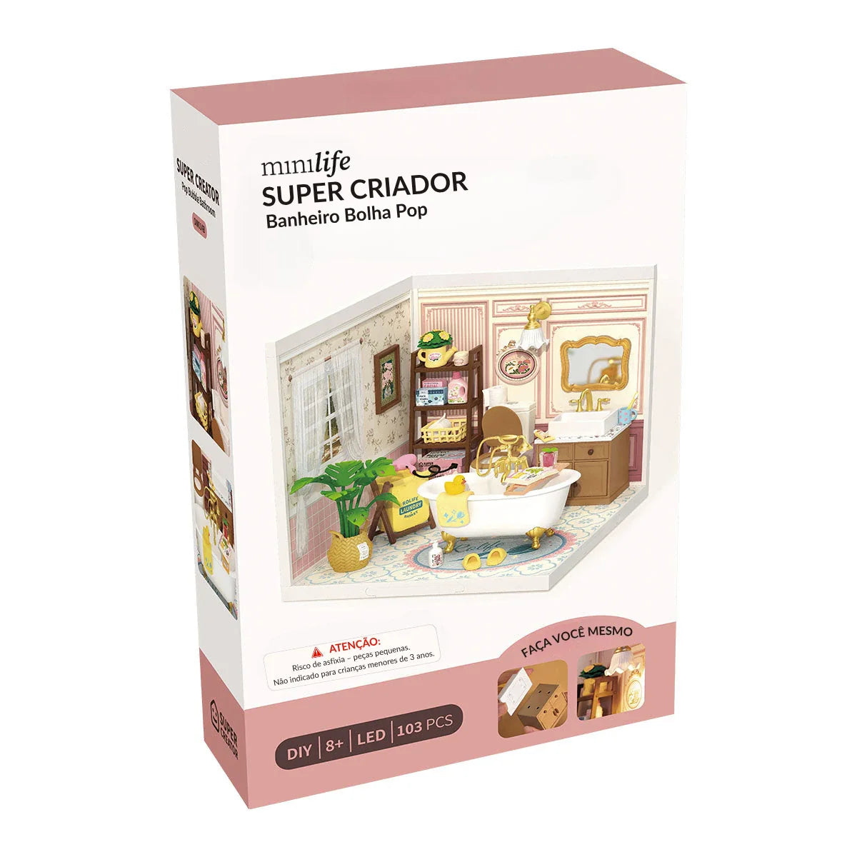 Miniature DIY Pop Bubble Bathroom