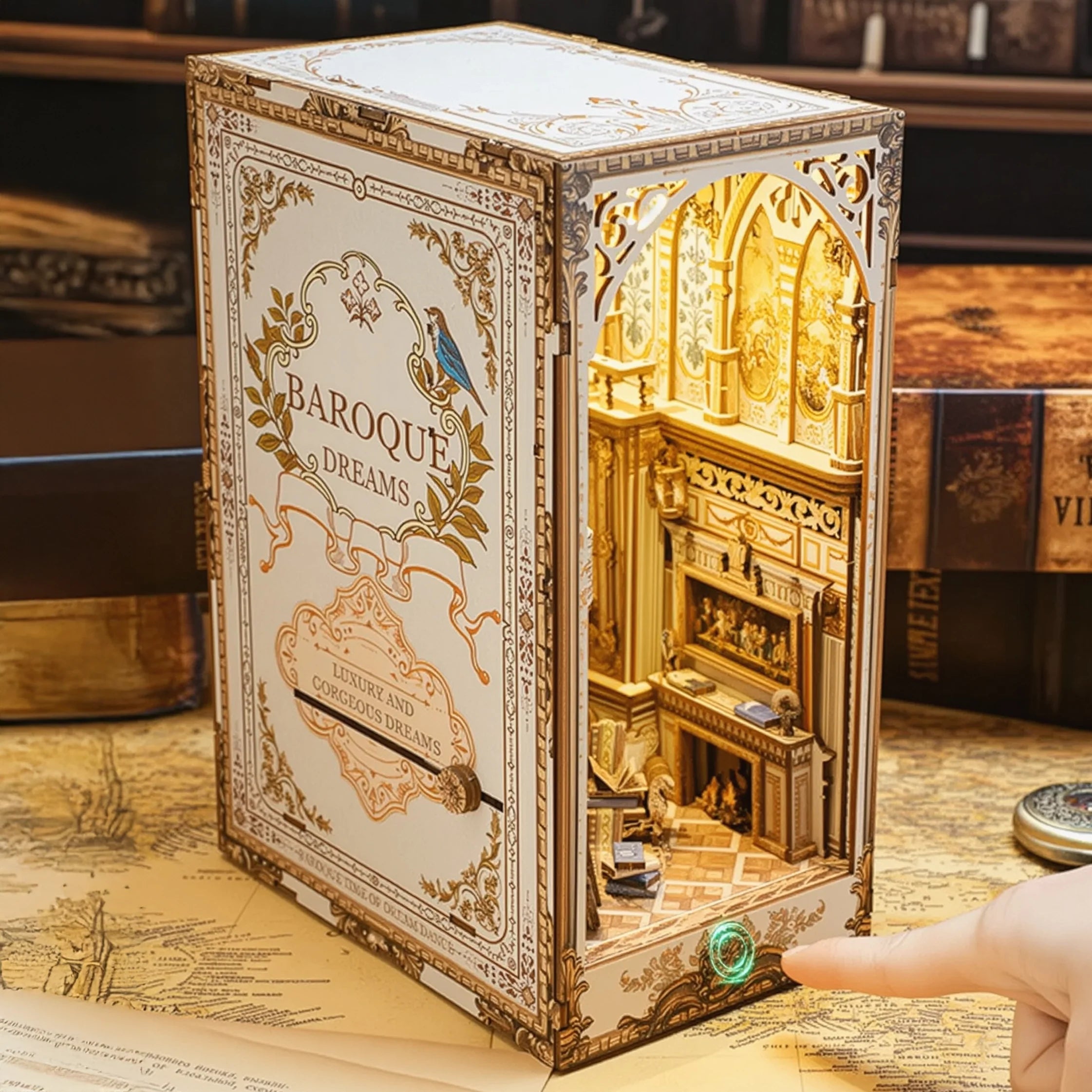 Baroque Dreams Library Book Nook DIY