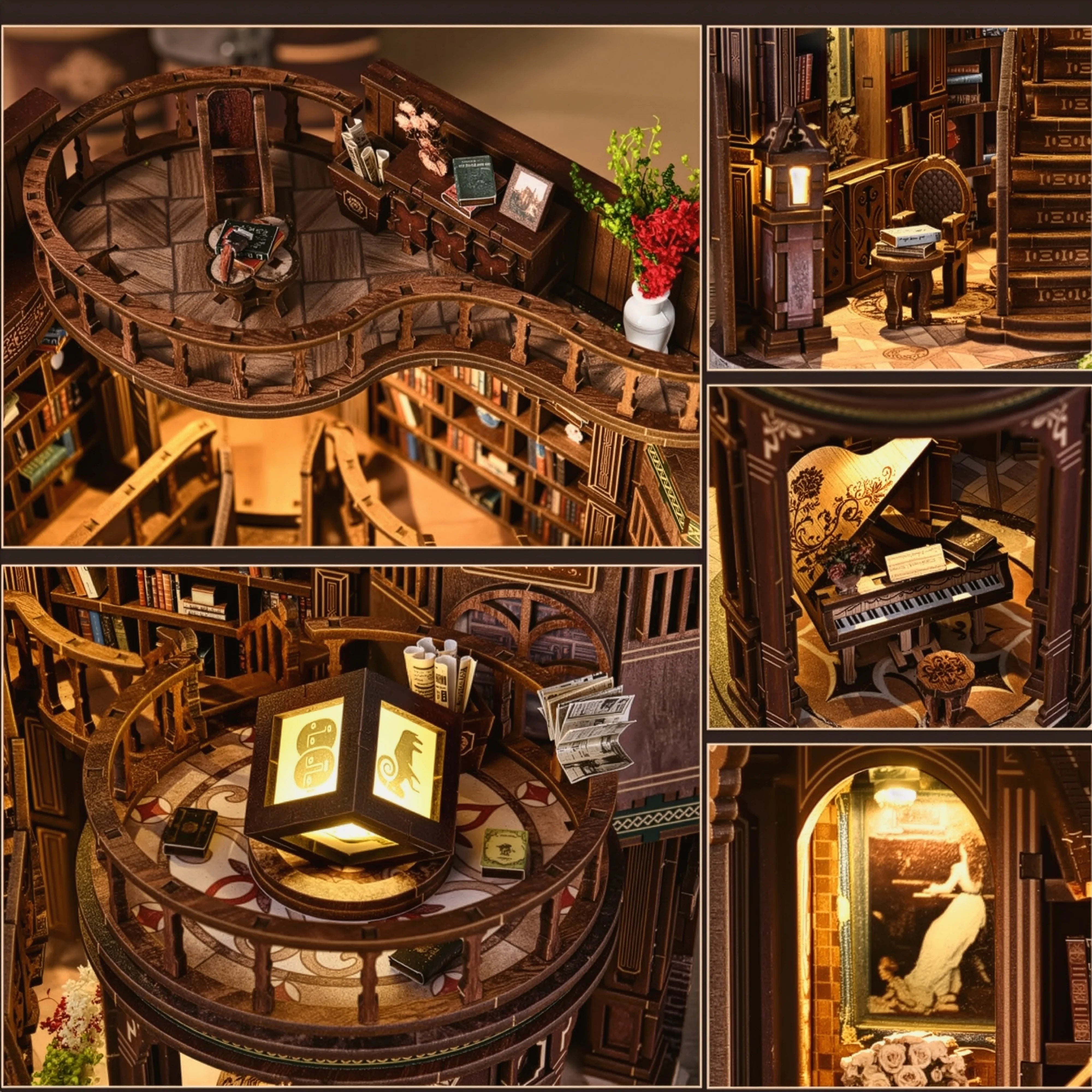 Dream Library Miniature House DIY