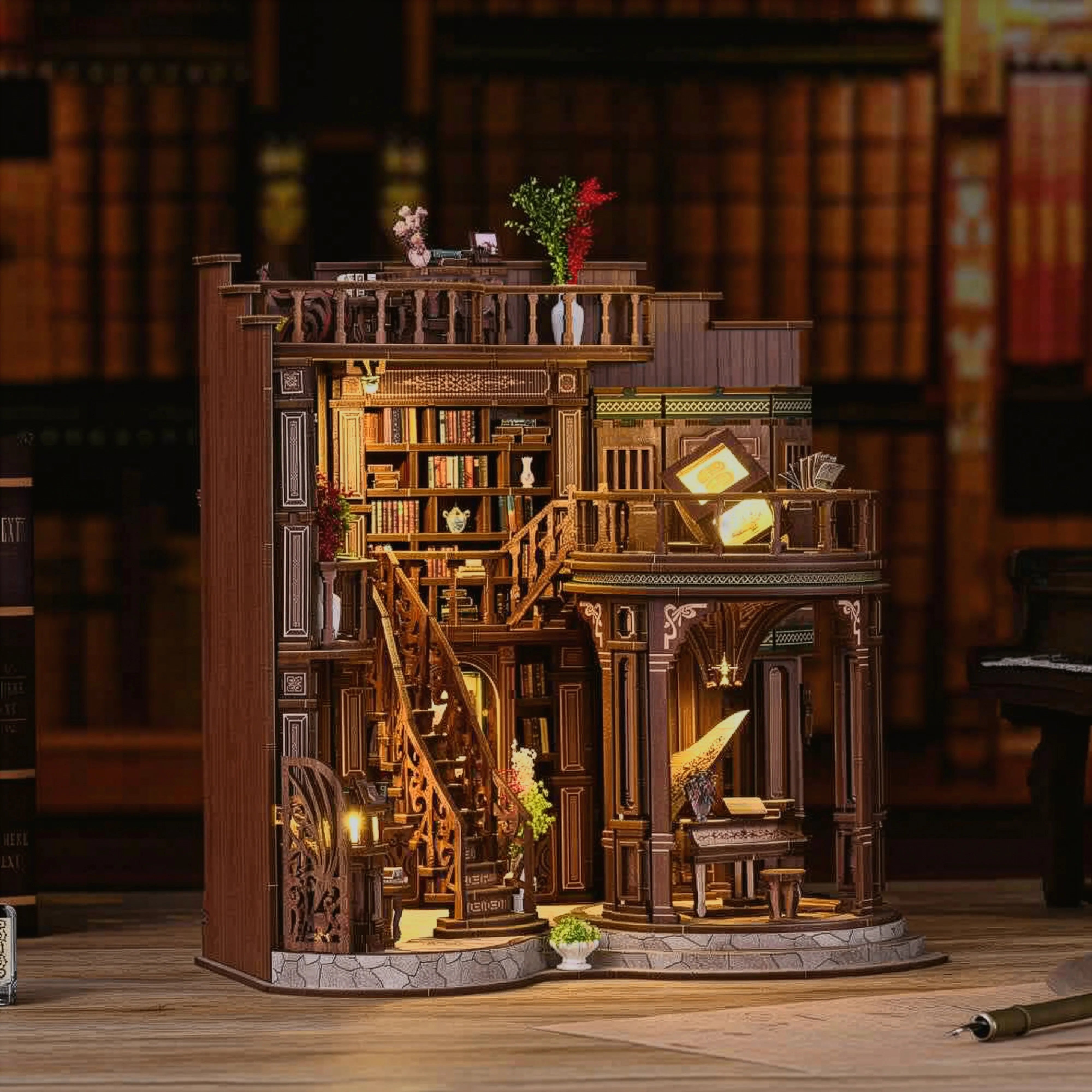 Dream Library Miniature House DIY