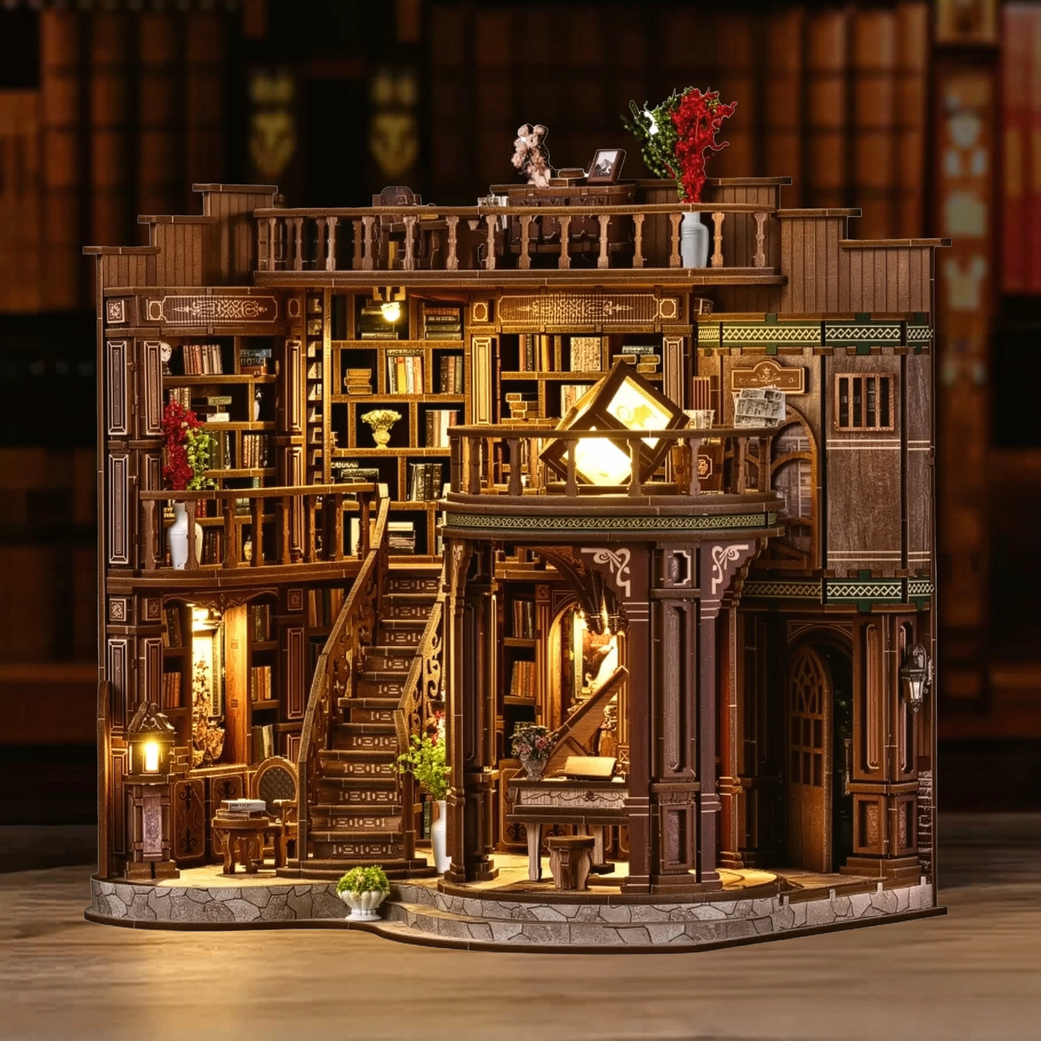 Dream Library Miniature House DIY