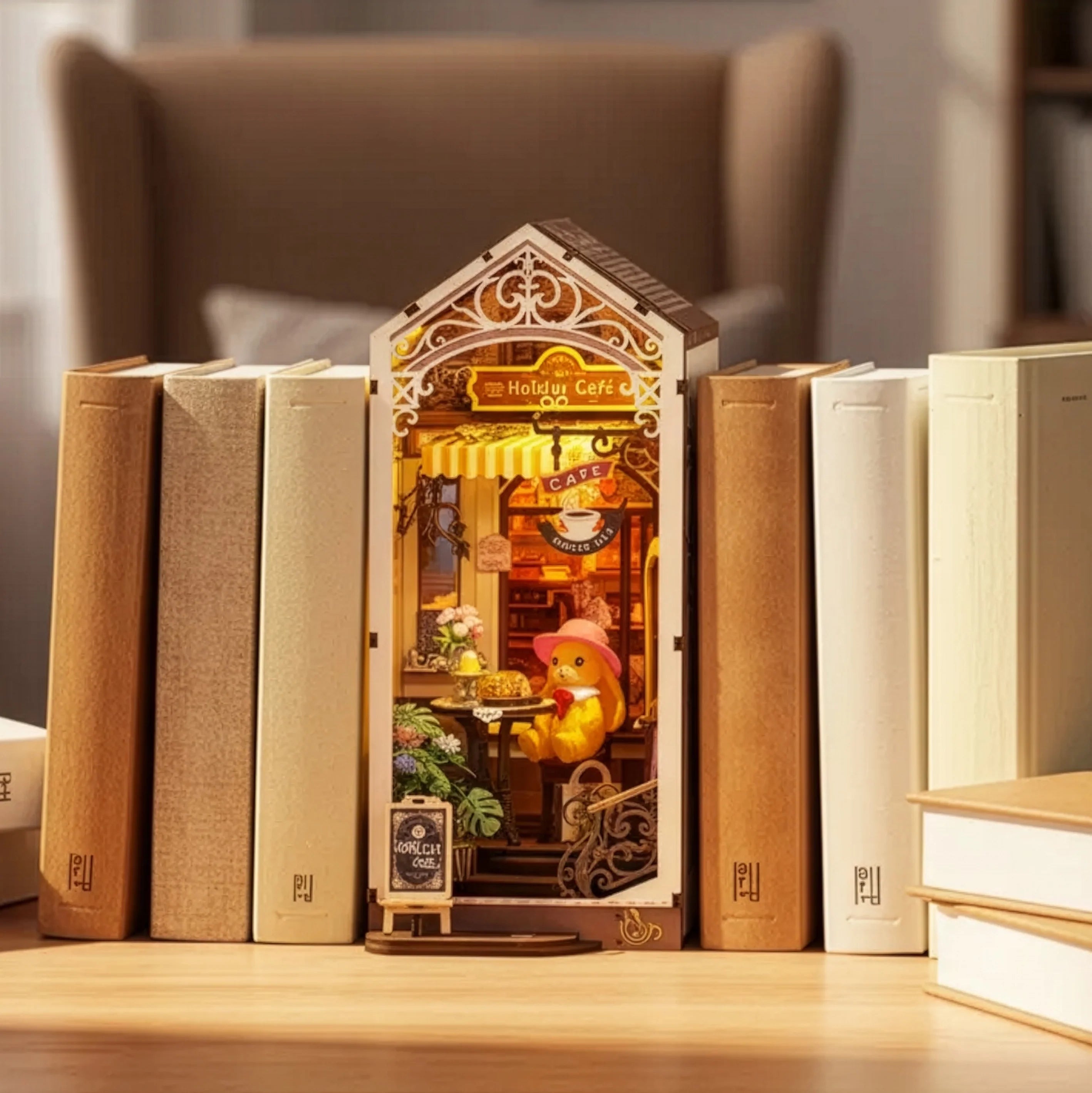 Charming Café Book Nook DIY