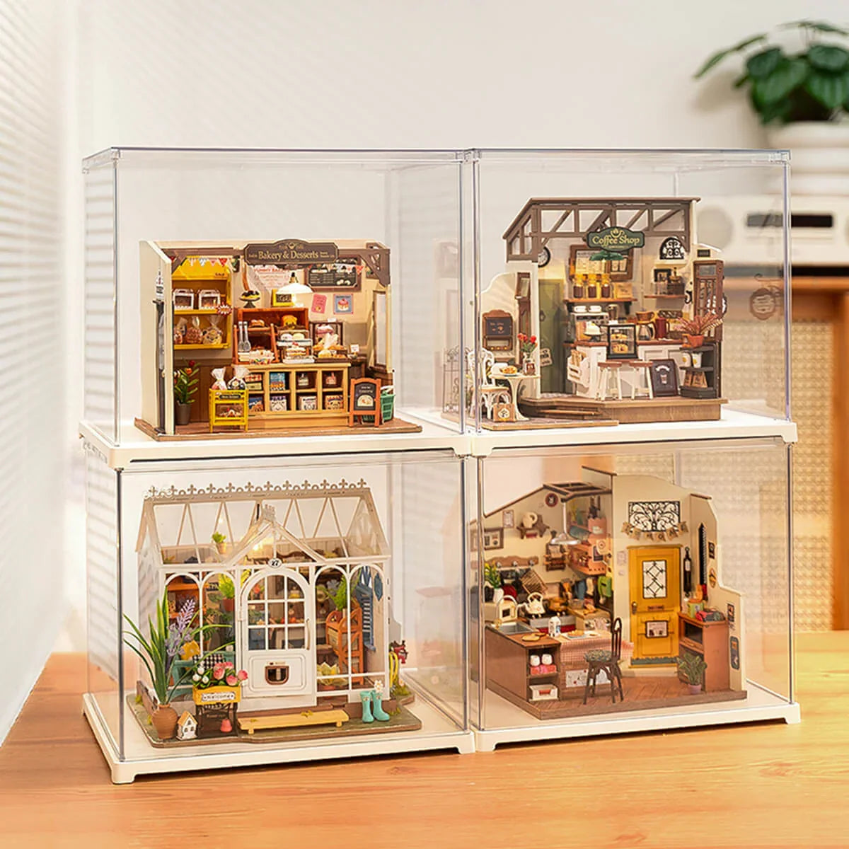 Stackable Display Box - Miniature Houses