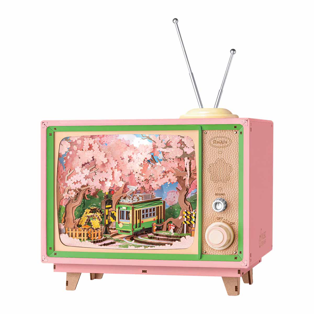 Cherry Blossom Train Musical Box 3D Puzzle