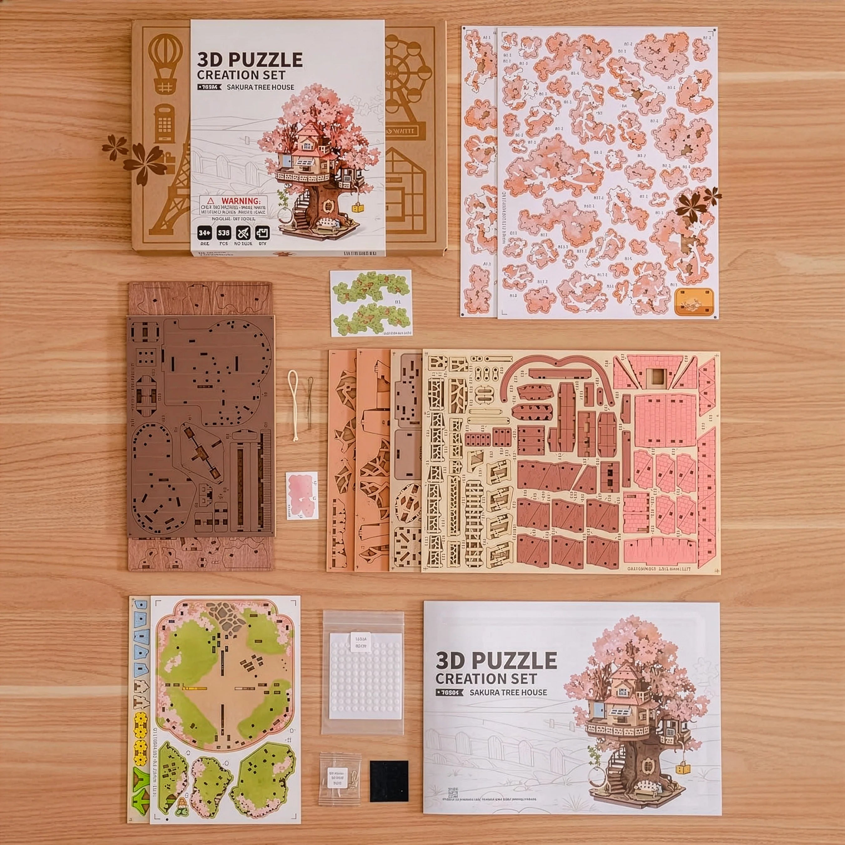 Cherry Blossom Treehouse 3D Puzzle