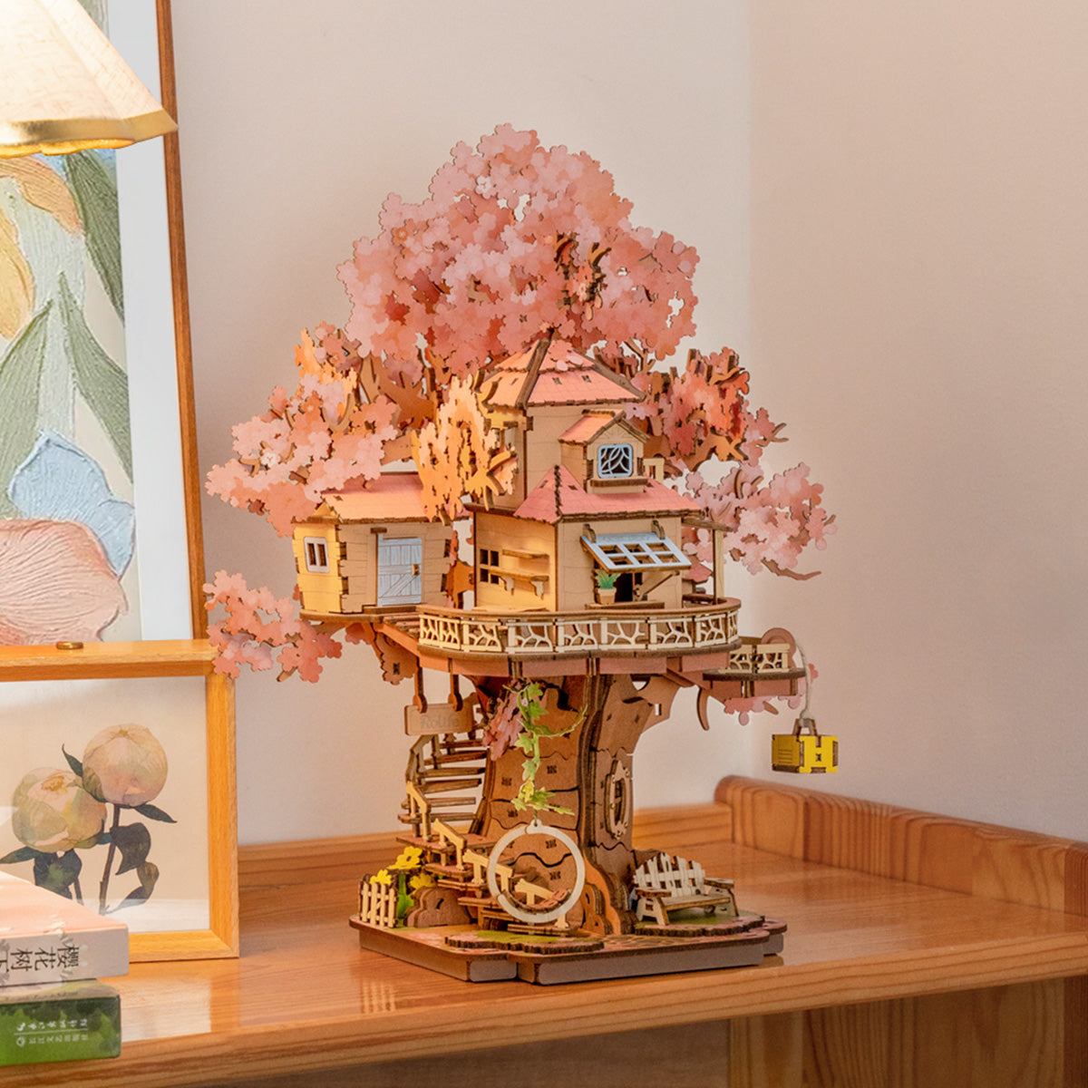 Cherry Blossom Treehouse 3D Puzzle