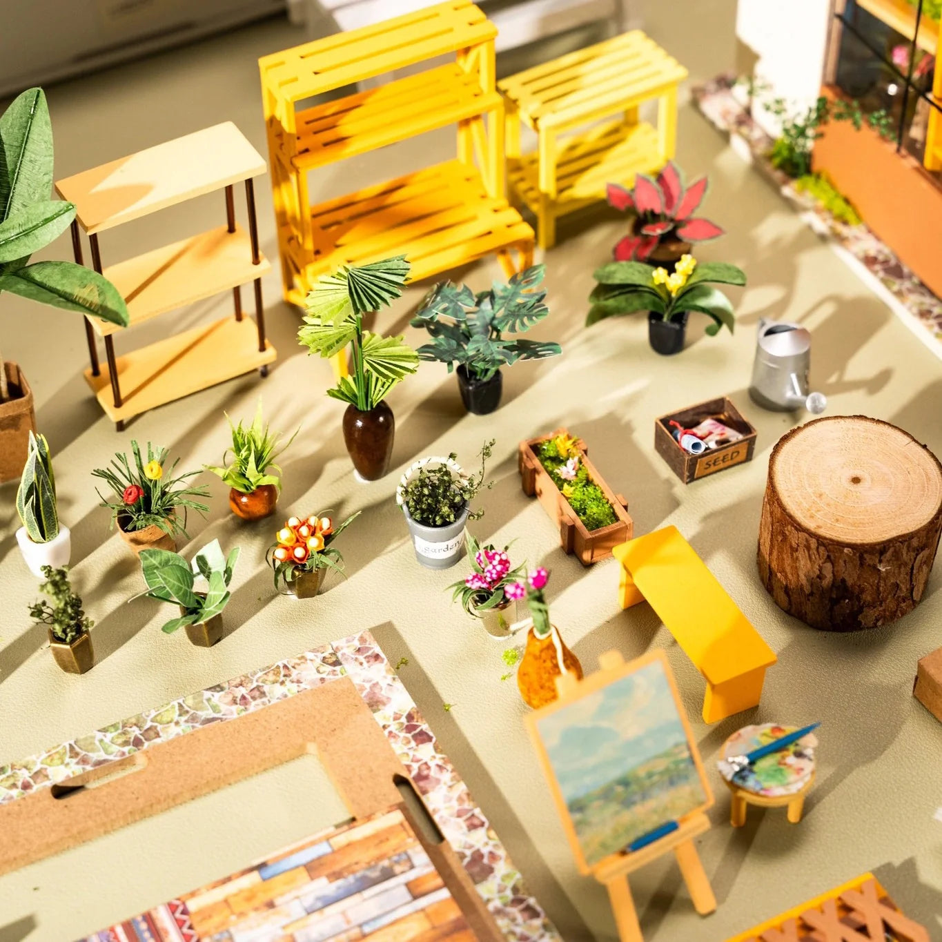 Charming Flower House Miniature DIY