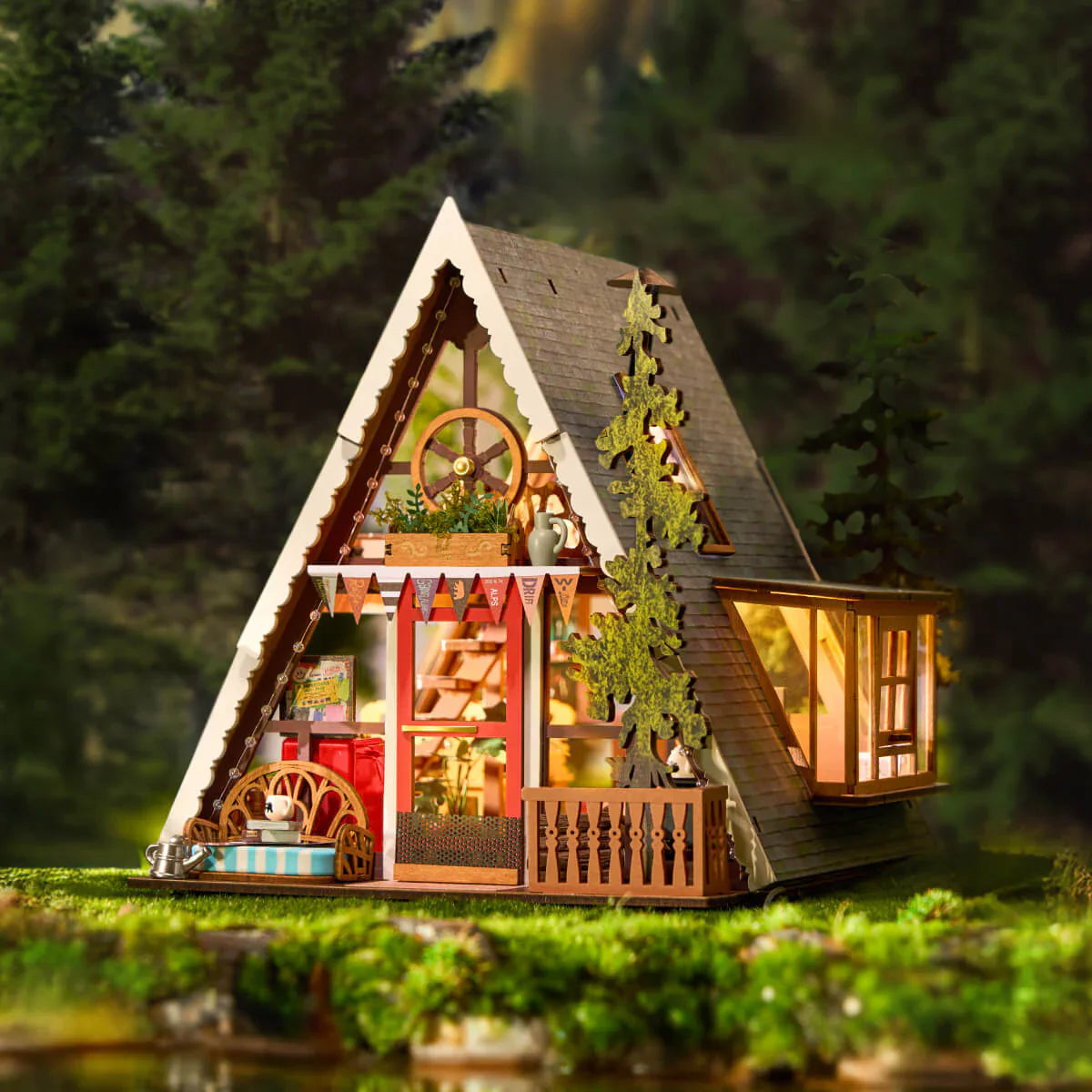 Swiss Chalet Miniature DIY House