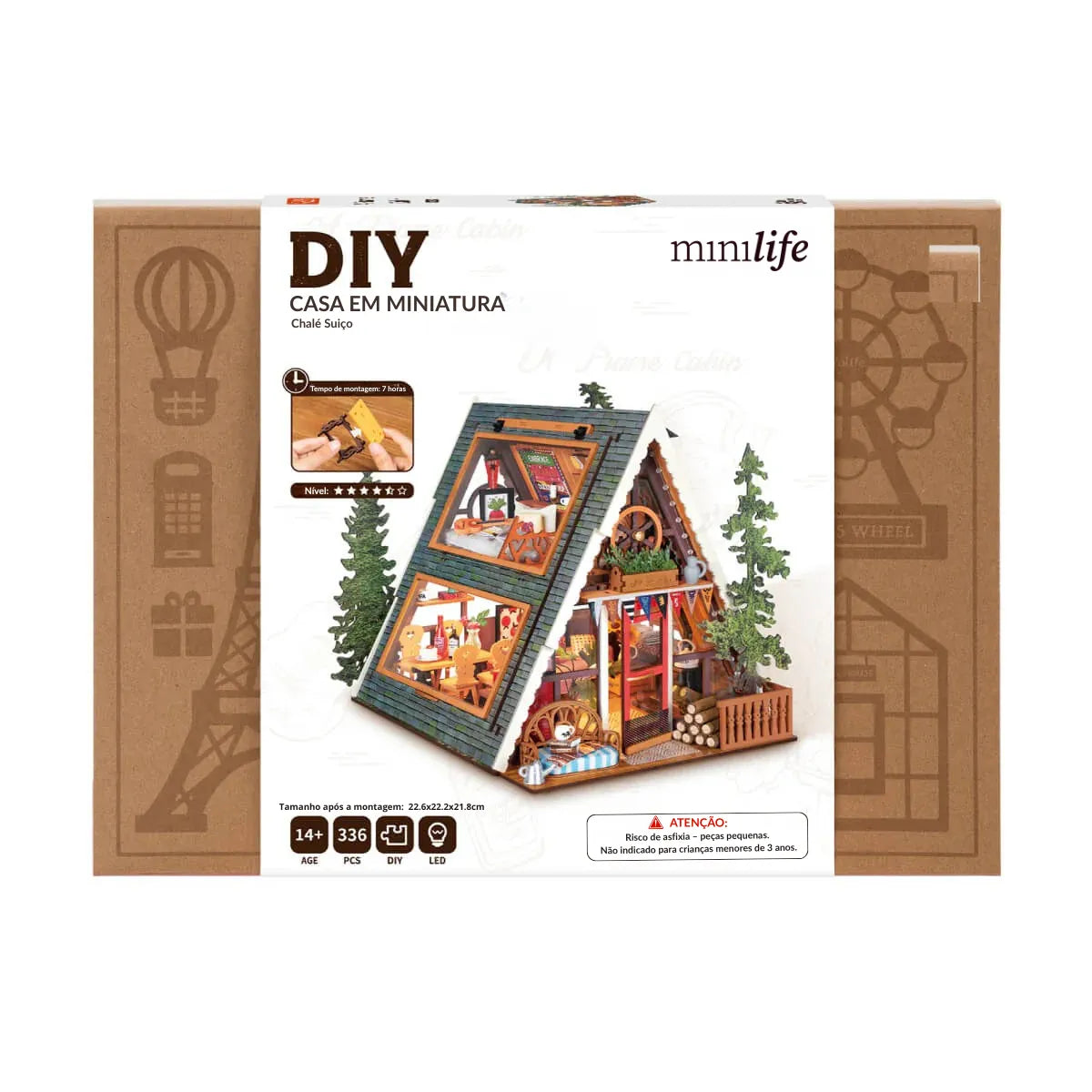 Swiss Chalet Miniature DIY House