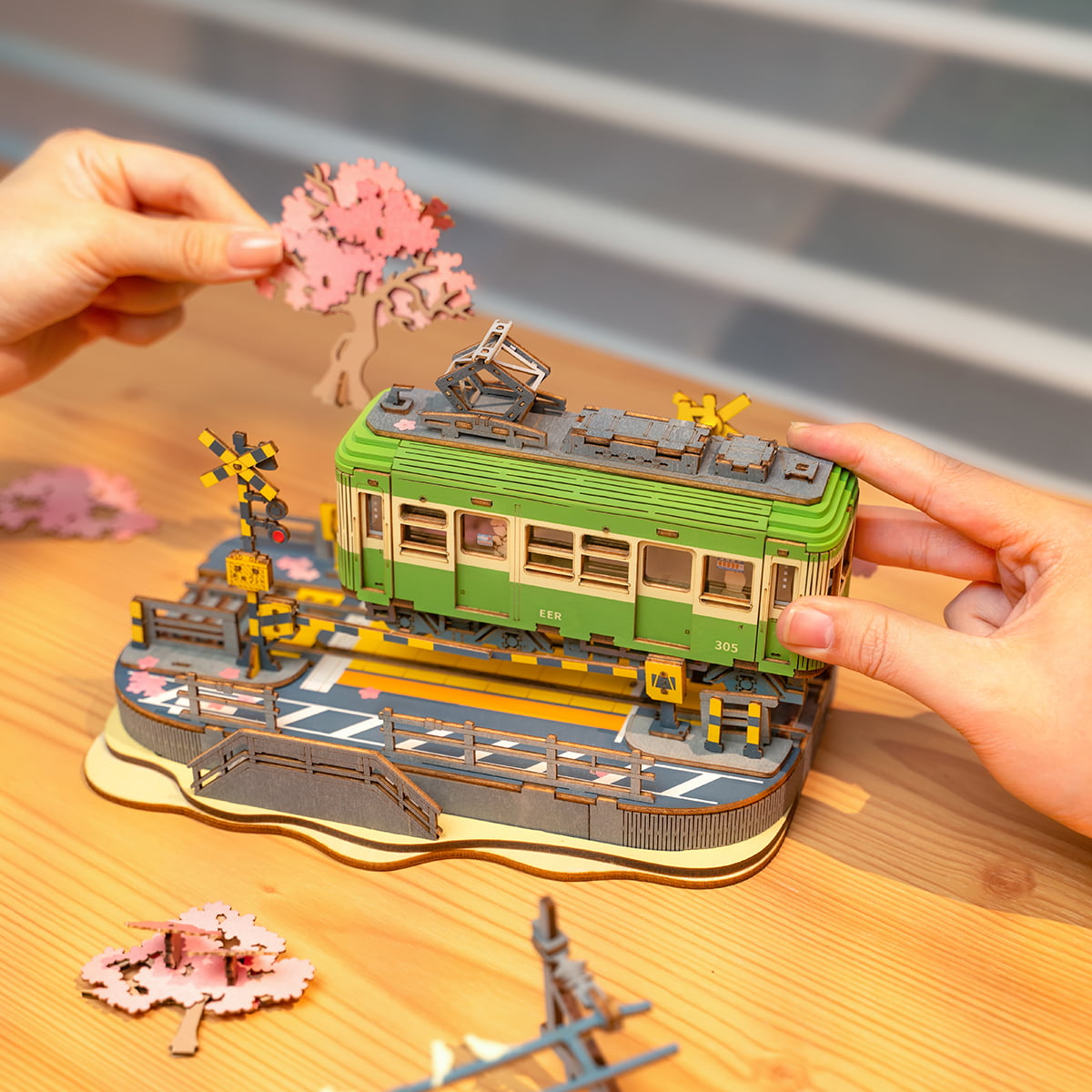 Cherry Blossom Journey Station 3D Puzzle