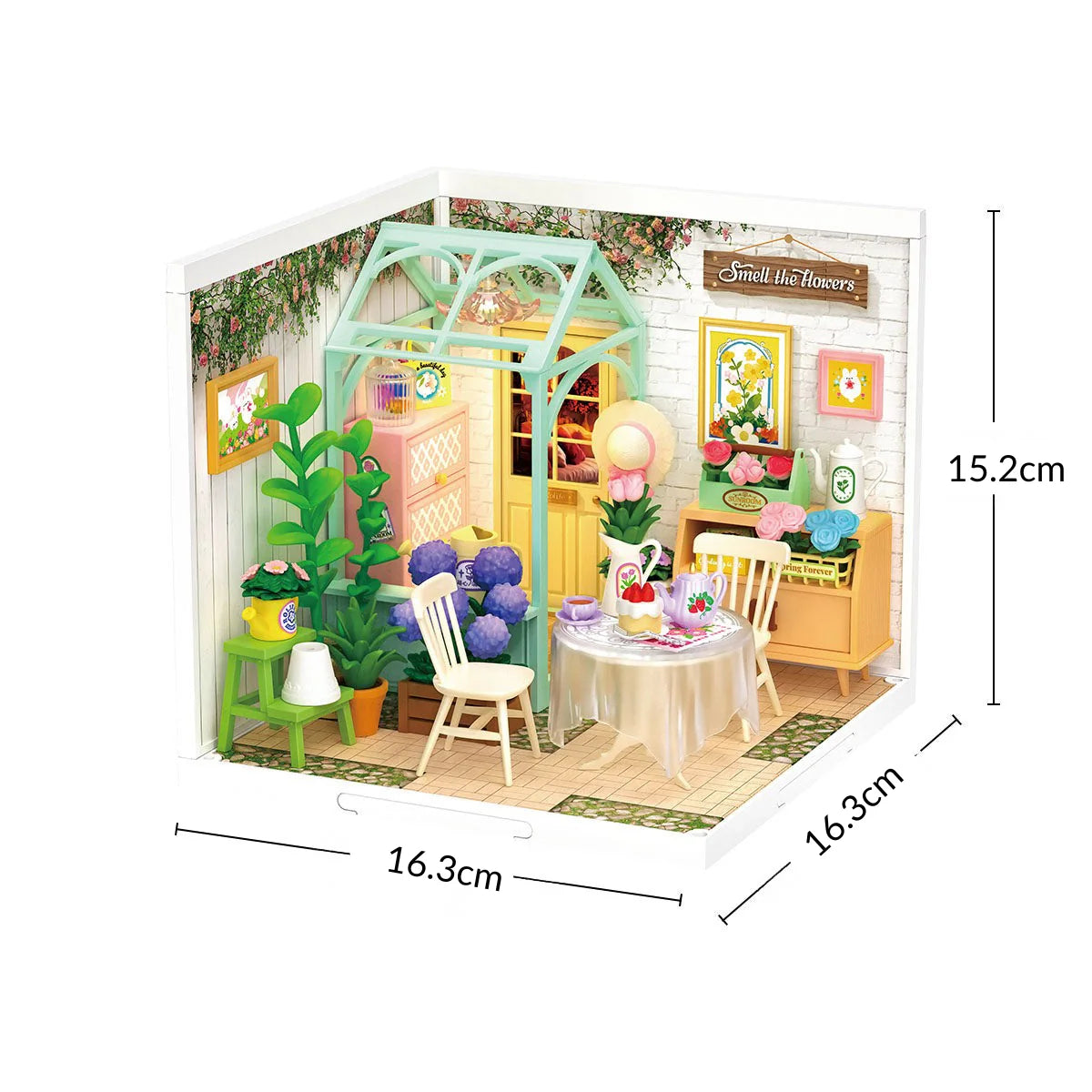 DIY Miniature House Winter Garden