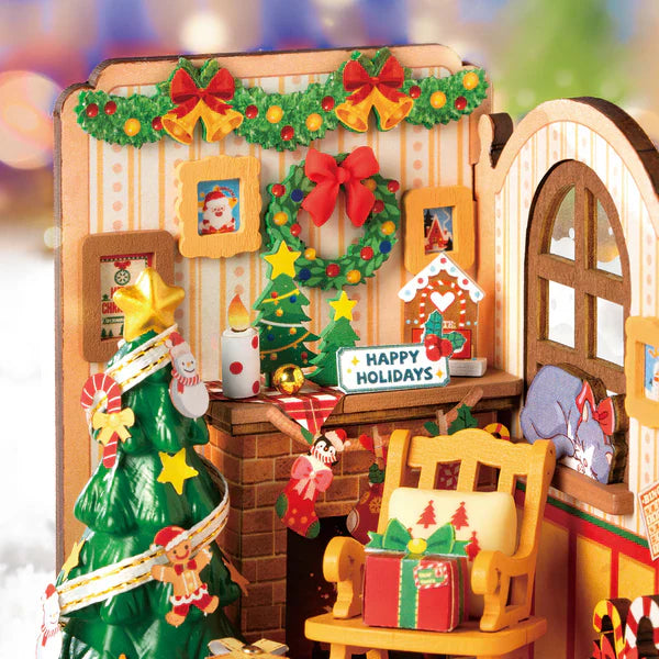 Enchanted Christmas - Miniature DIY Christmas Fireplace