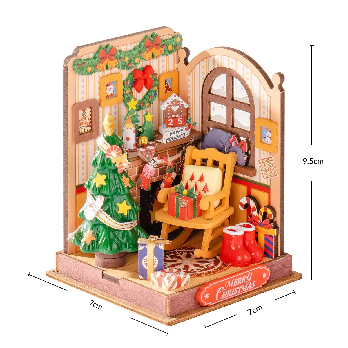 Enchanted Christmas - Miniature DIY Christmas Fireplace