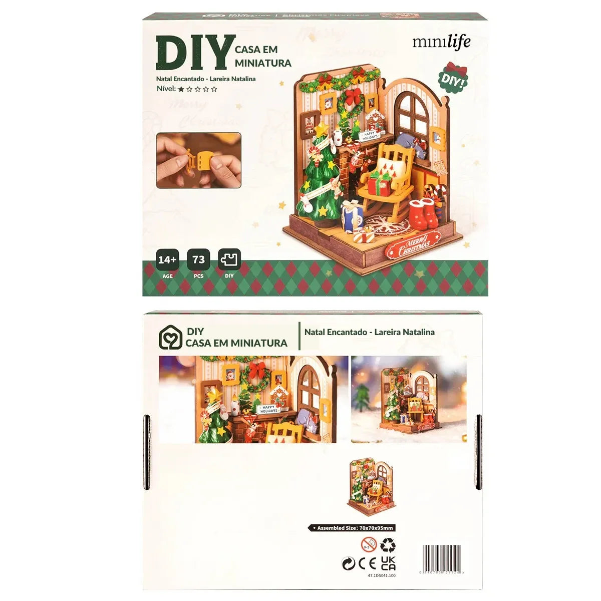 Enchanted Christmas - Miniature DIY Christmas Fireplace