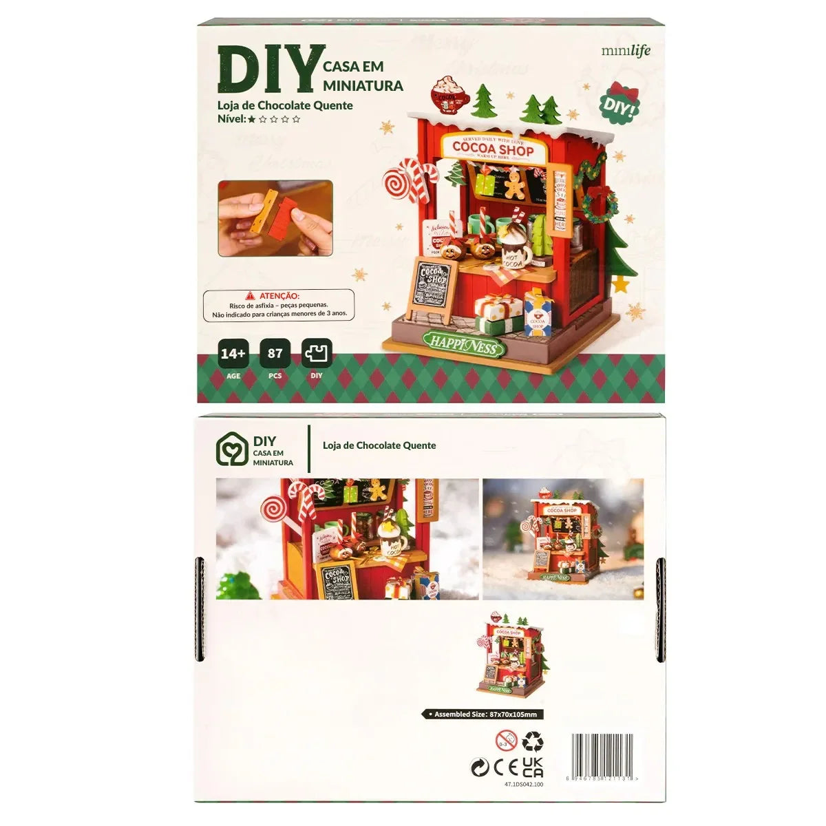 Enchanted Christmas - Hot Chocolate Shop Miniature DIY