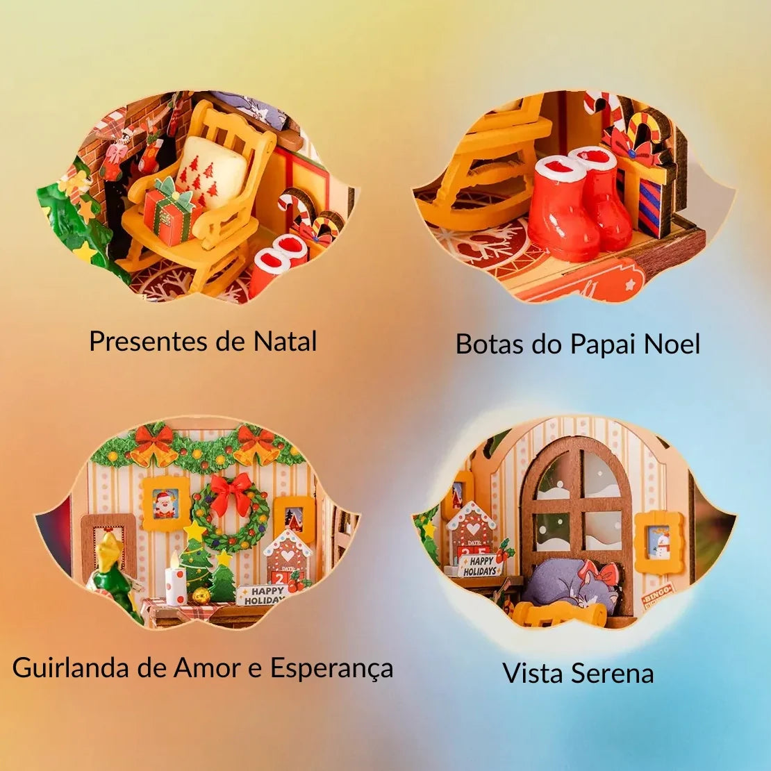 Enchanted Christmas - Miniature DIY Christmas Fireplace