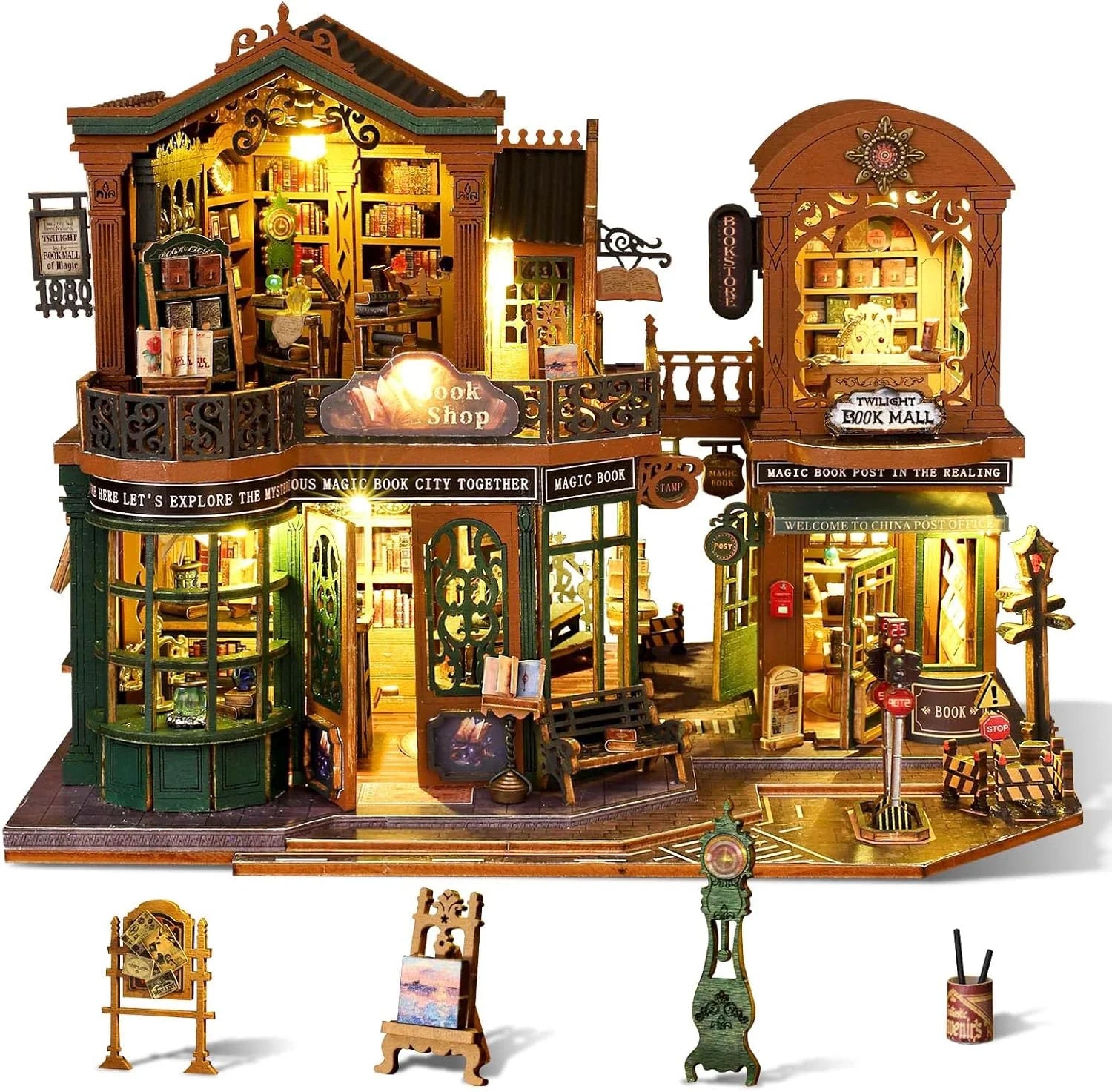 Twilight Bookstore Miniature House DIY