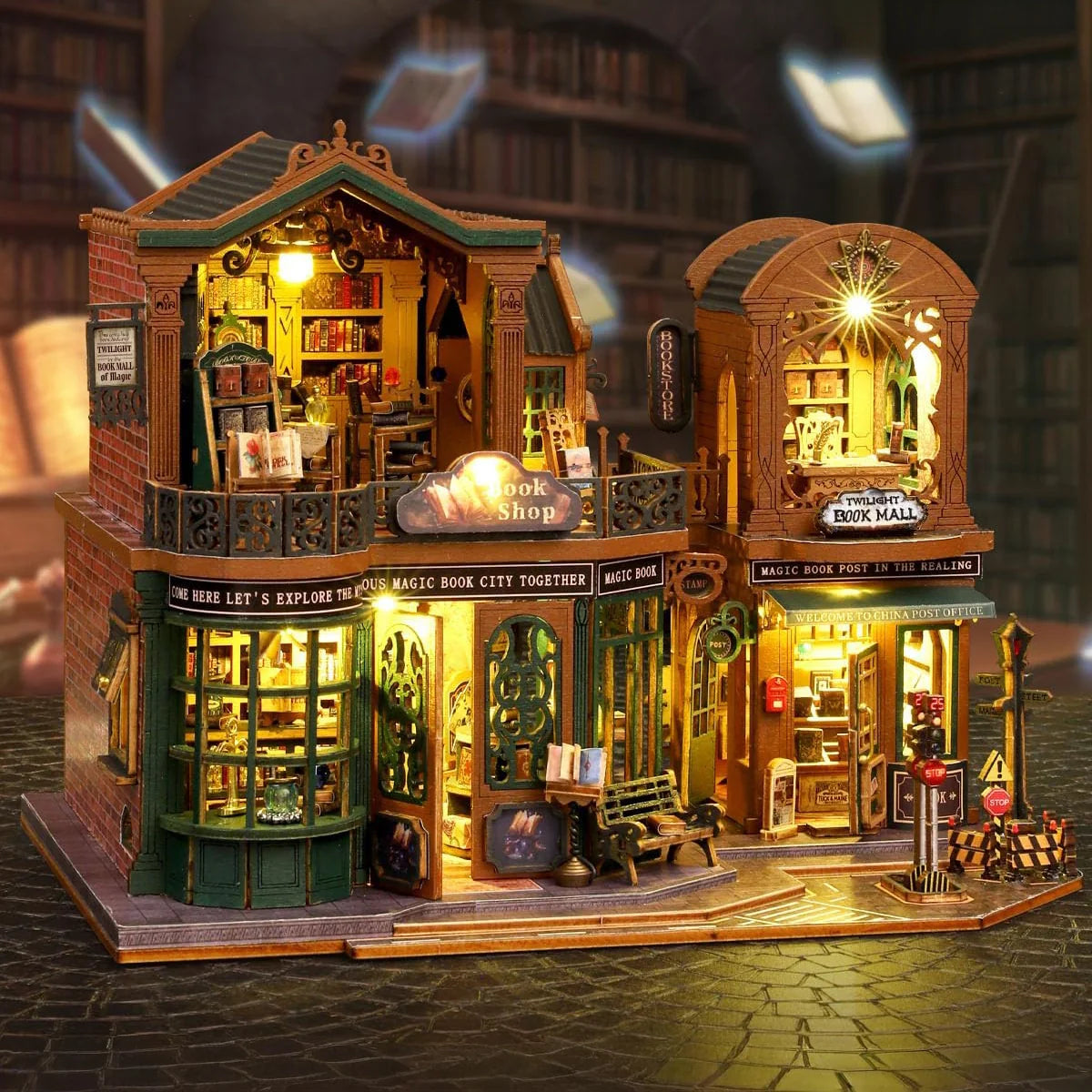 Twilight Bookstore Miniature House DIY