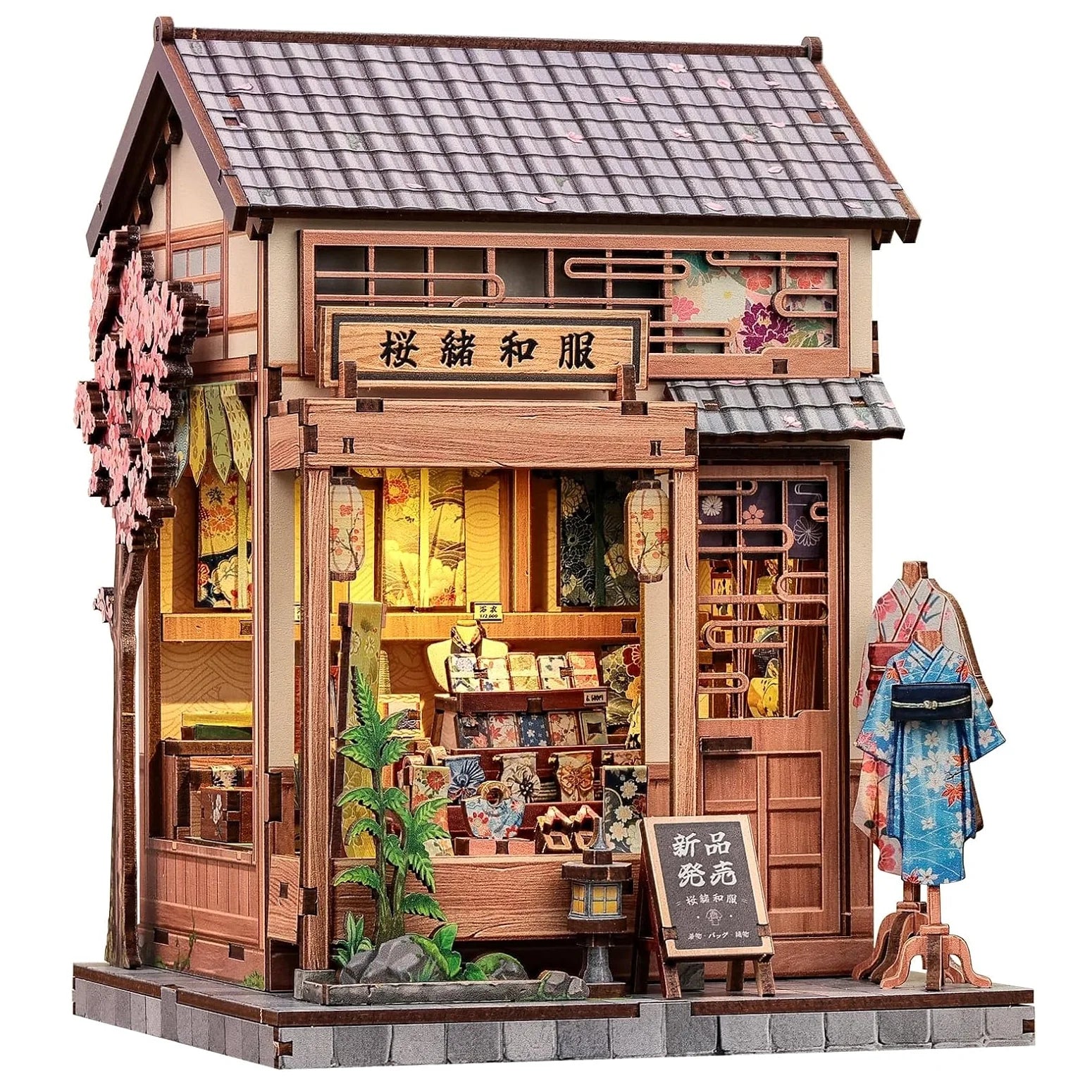 Japanese Kimono Miniature House DIY Store