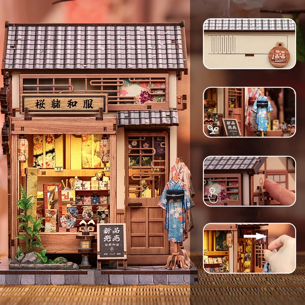 Japanese Kimono Miniature House DIY Store