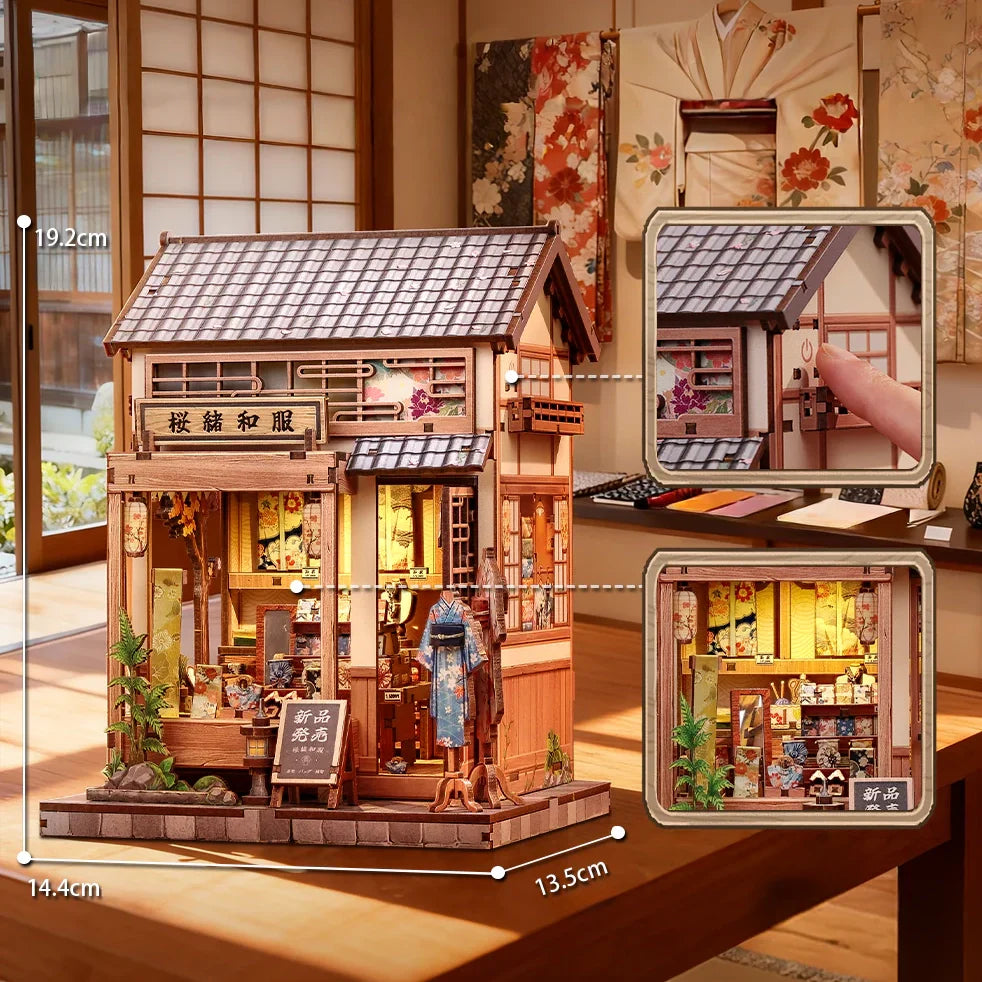 Japanese Kimono Miniature House DIY Store