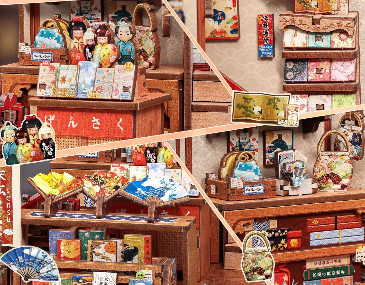 Japanese Fan Shop Miniature House DIY
