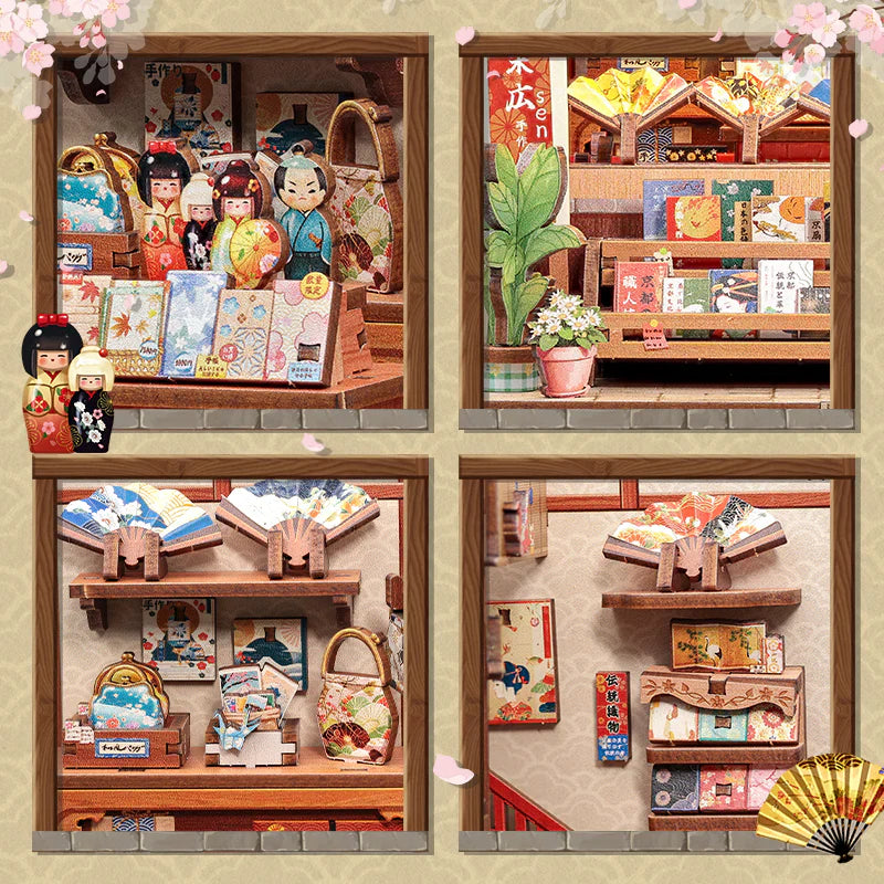 Japanese Fan Shop Miniature House DIY