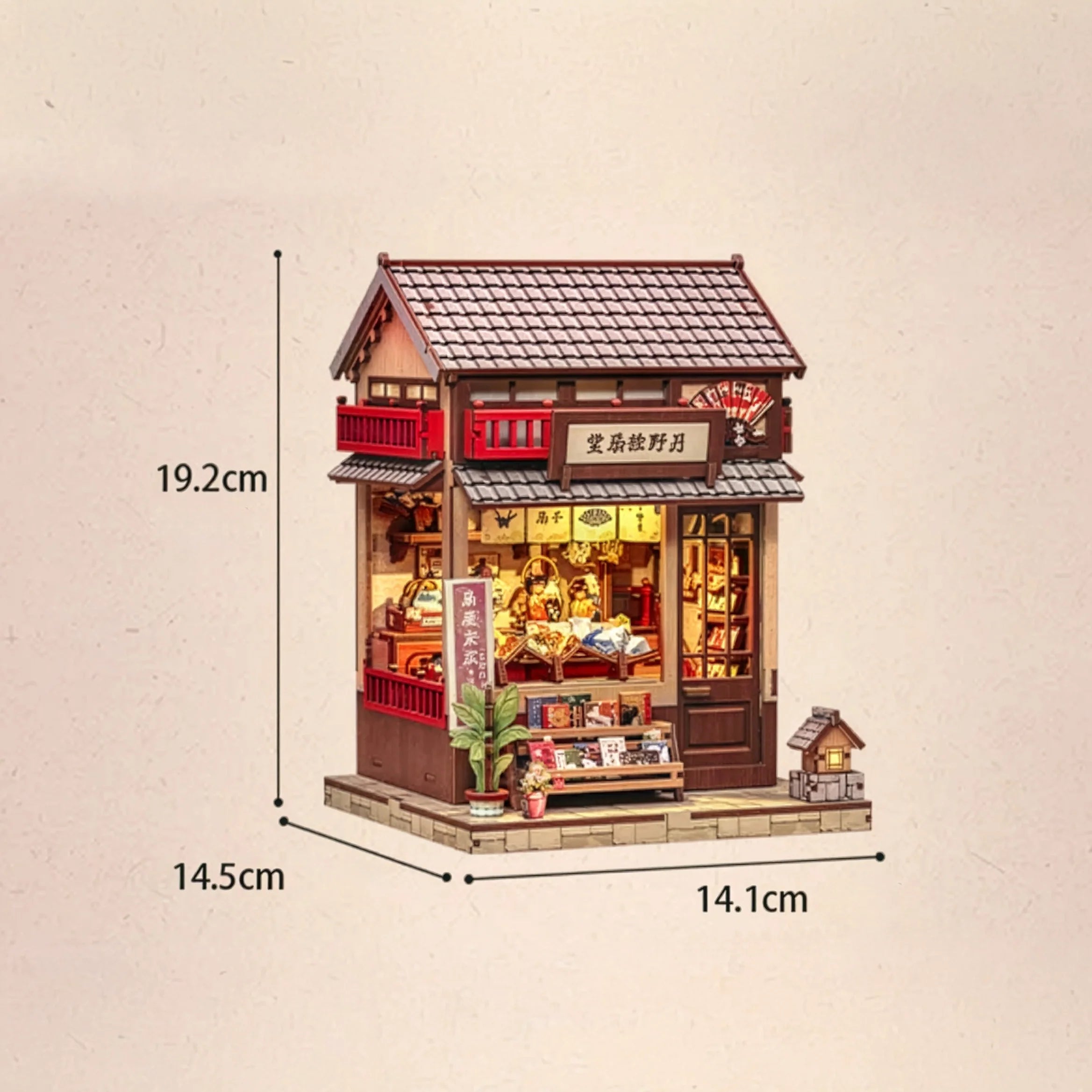 Japanese Fan Shop Miniature House DIY