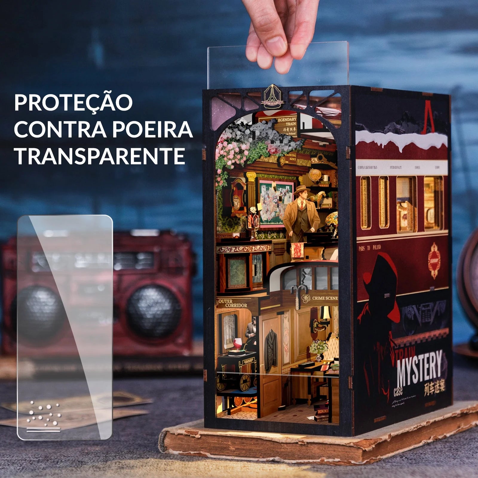 Mystery on the Train Book Nook DIY