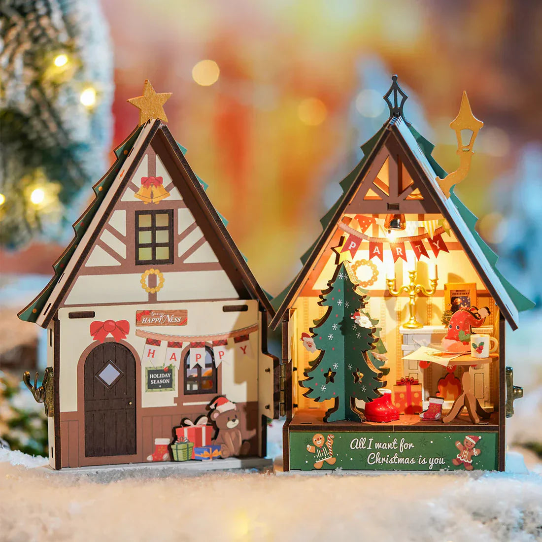 Enchanted Christmas - Sparkling House Miniature DIY