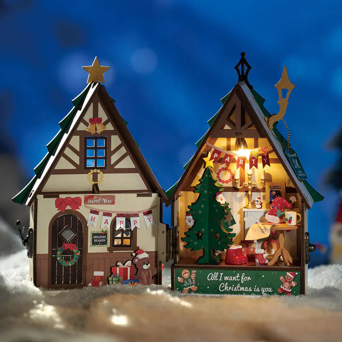 Enchanted Christmas - Sparkling House Miniature DIY
