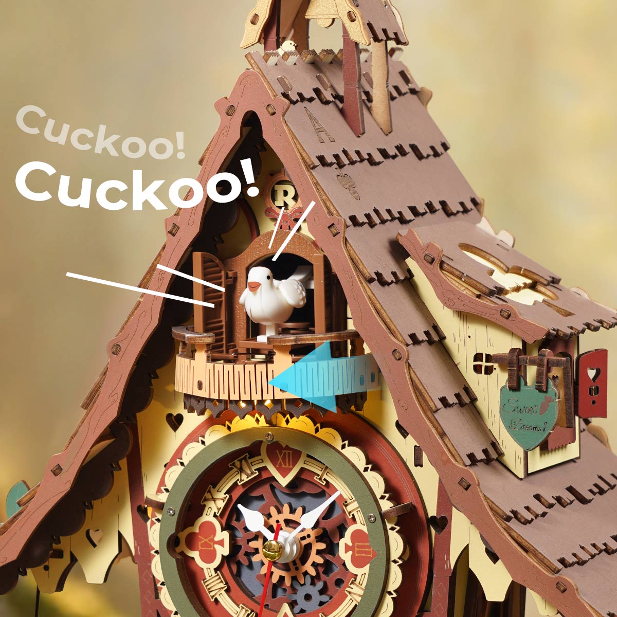 3D Puzzle Cuckoo Clock