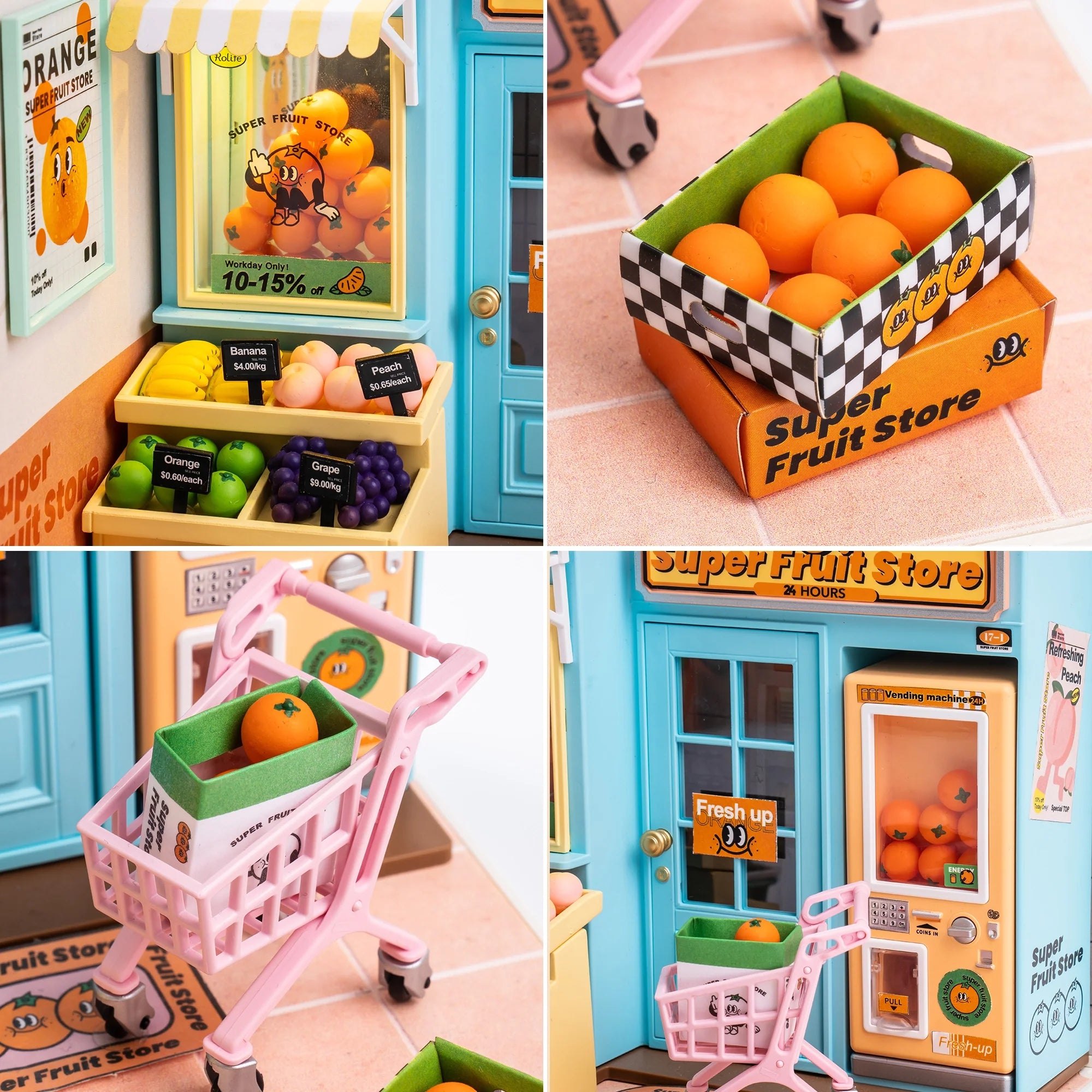 Super Fruit Stand Miniature DIY