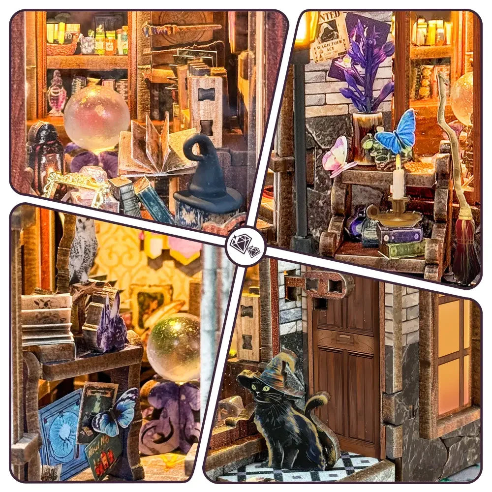 Magical Clock Tower Miniature House DIY