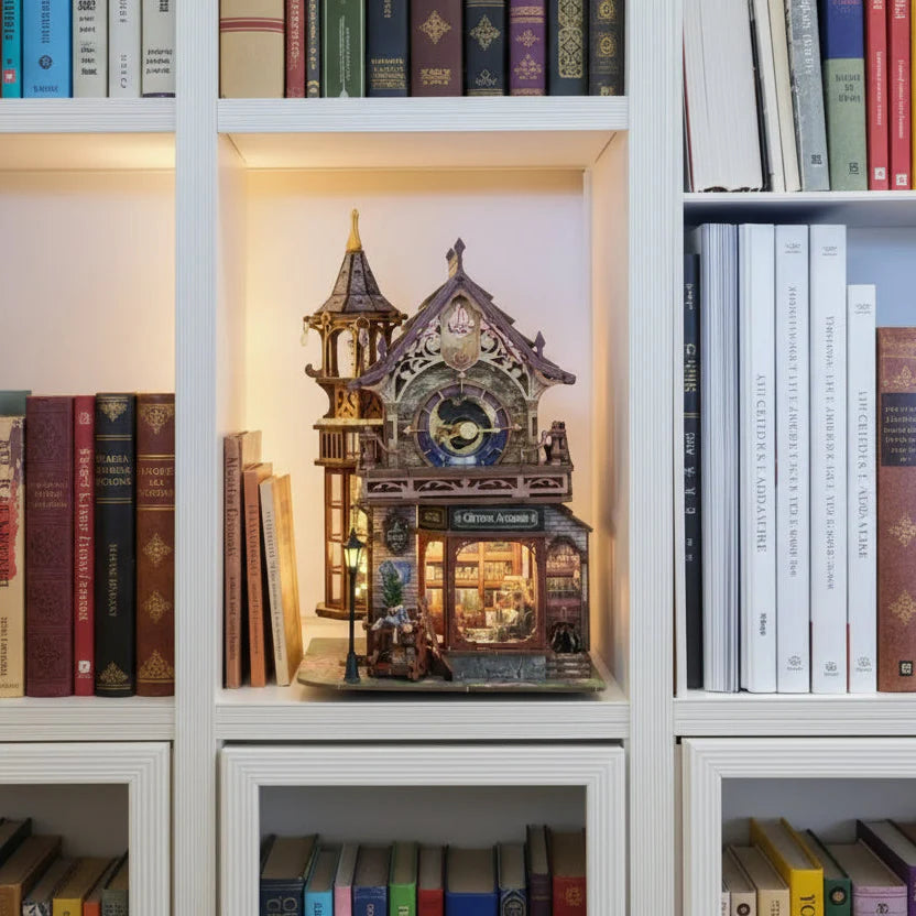 Magical Clock Tower Miniature House DIY