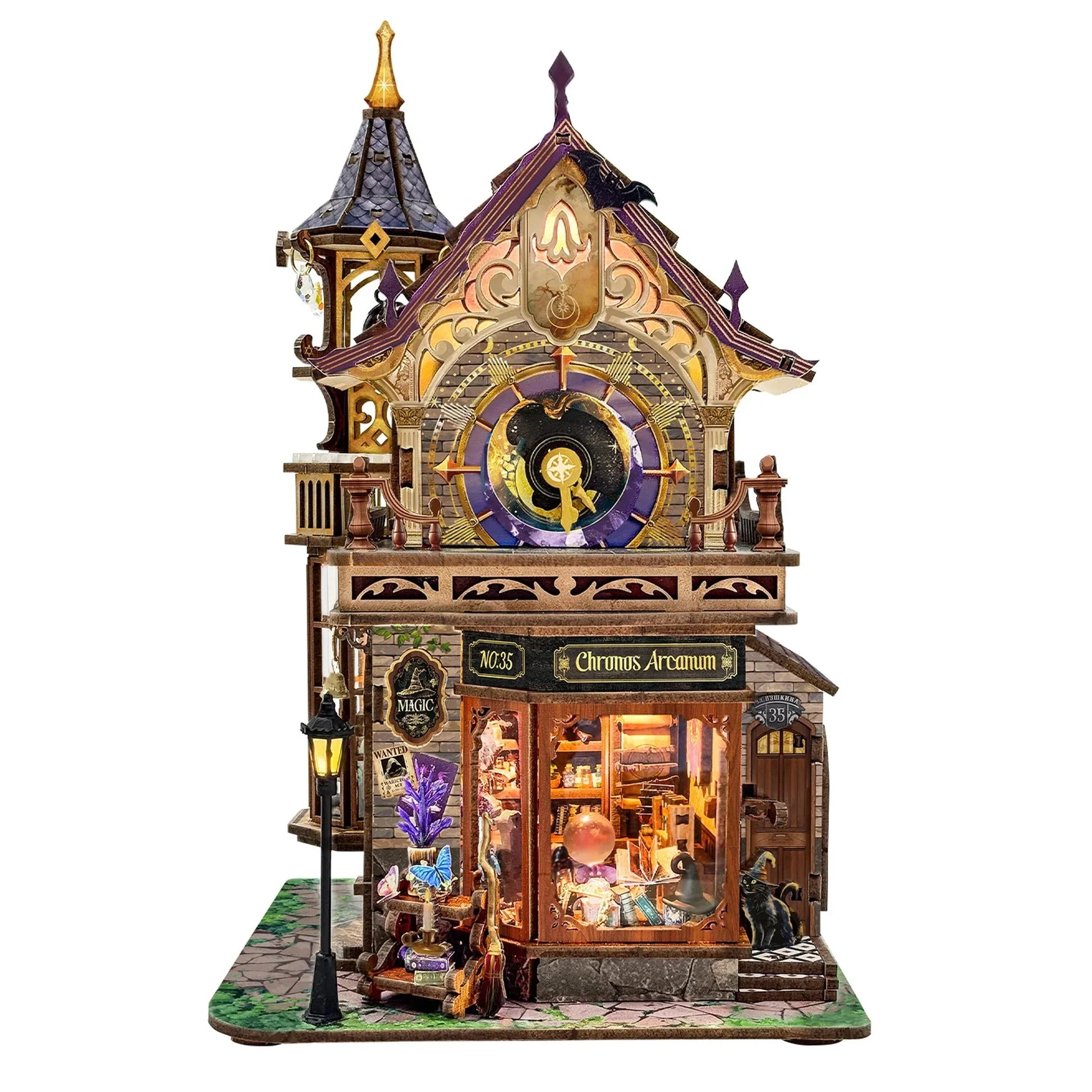 Magical Clock Tower Miniature House DIY