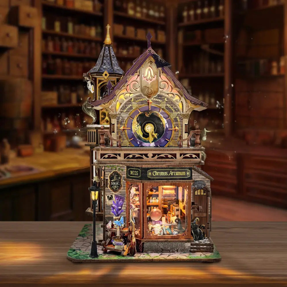 Magical Clock Tower Miniature House DIY