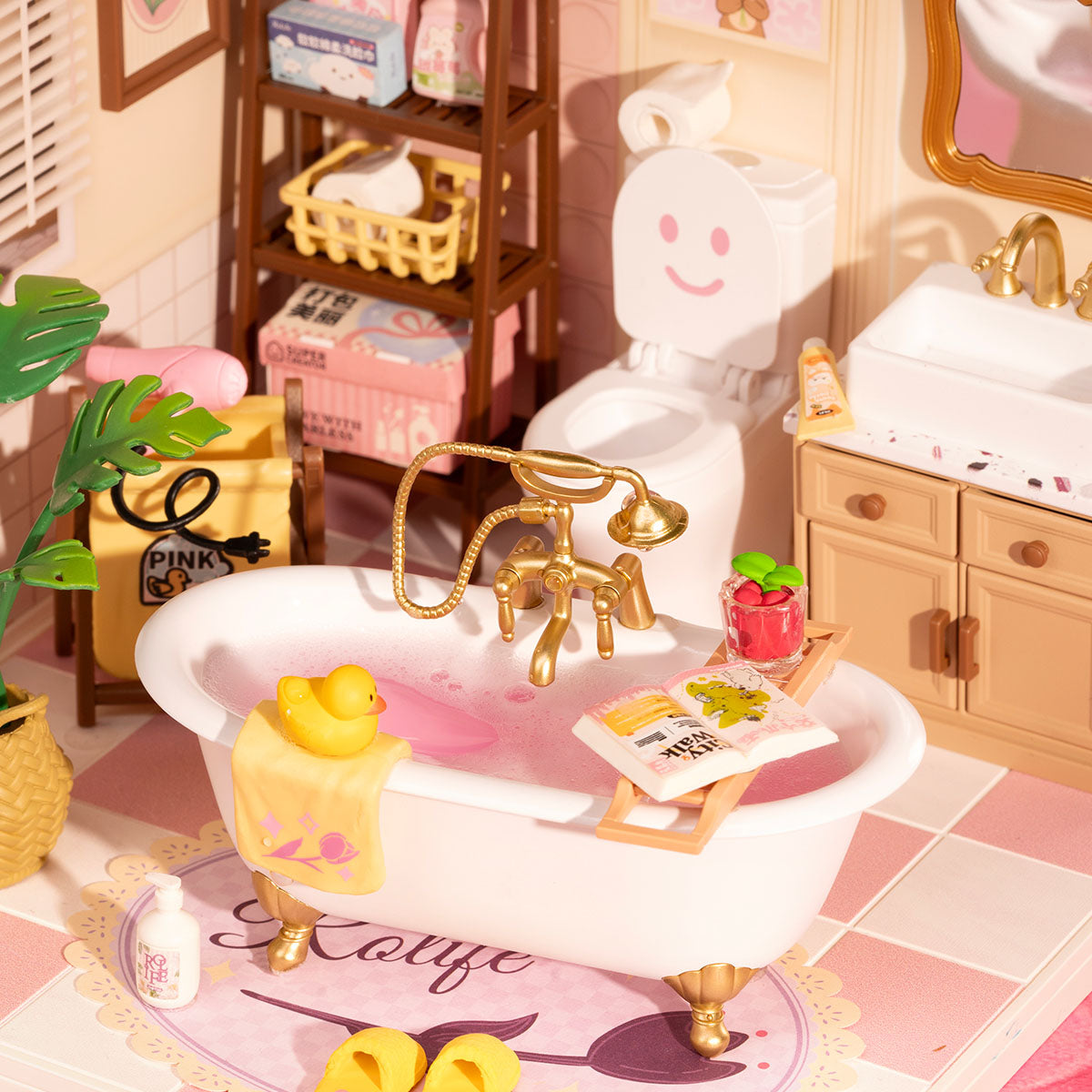 Miniature DIY Pop Bubble Bathroom