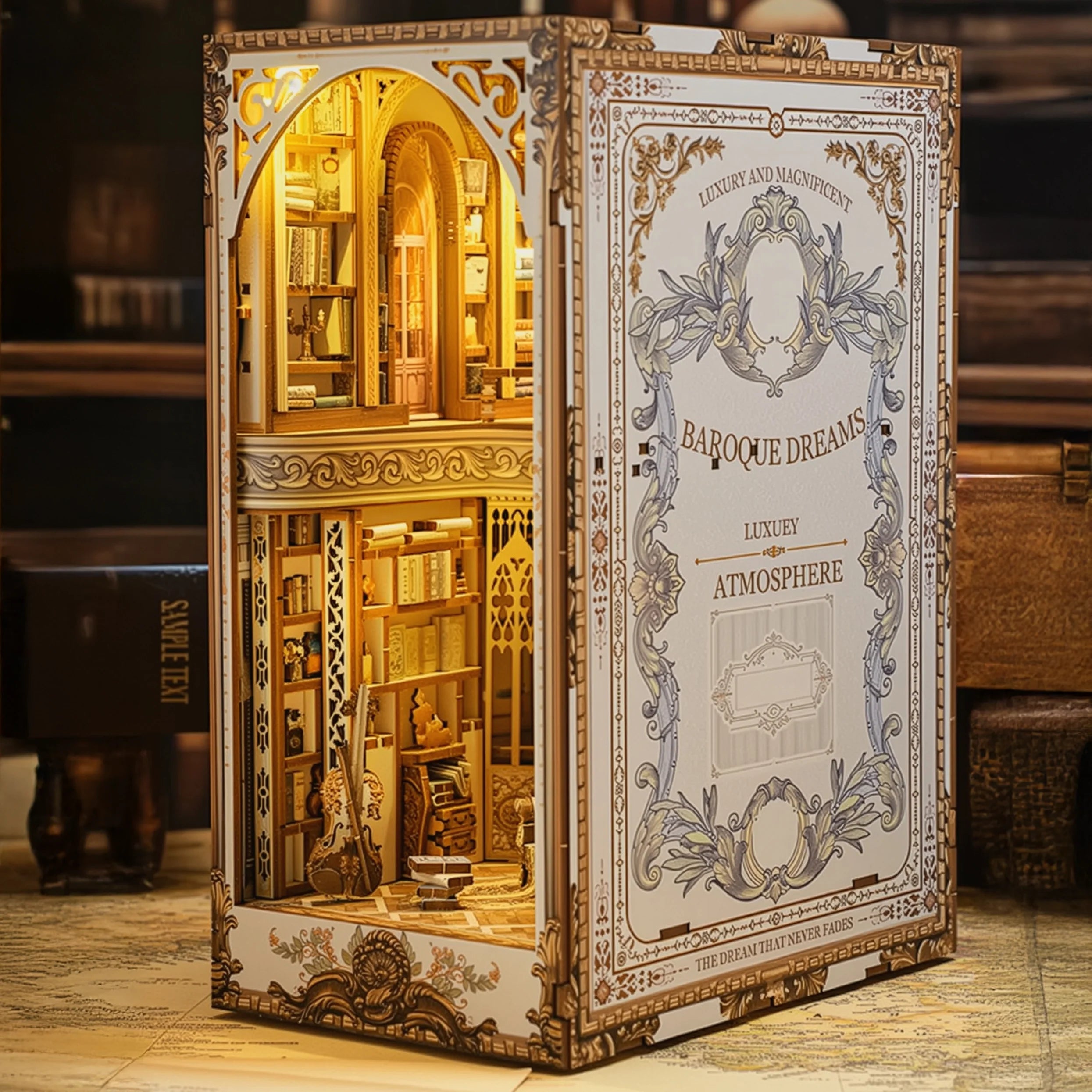 Baroque Dreams Library Book Nook DIY