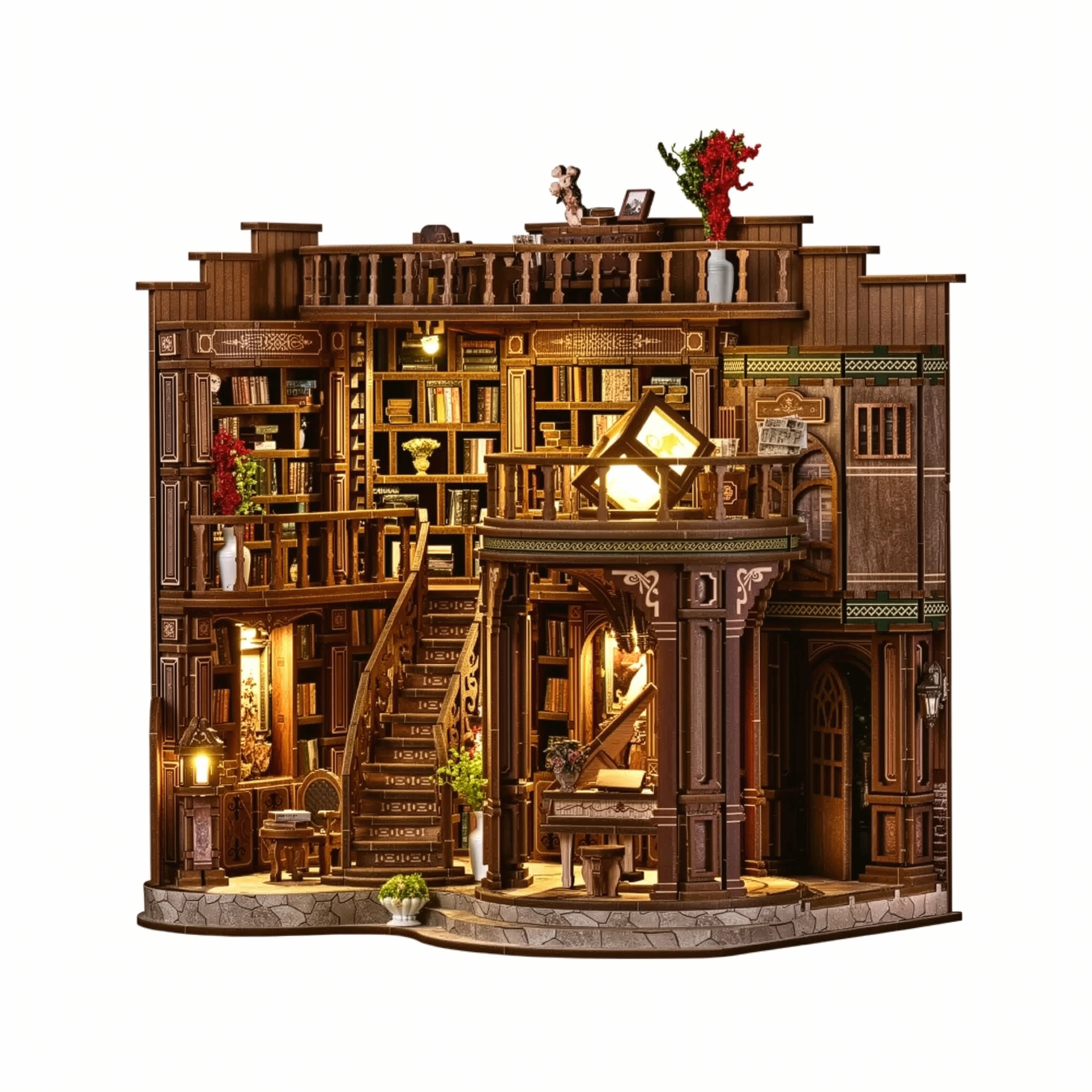 Dream Library Miniature House DIY