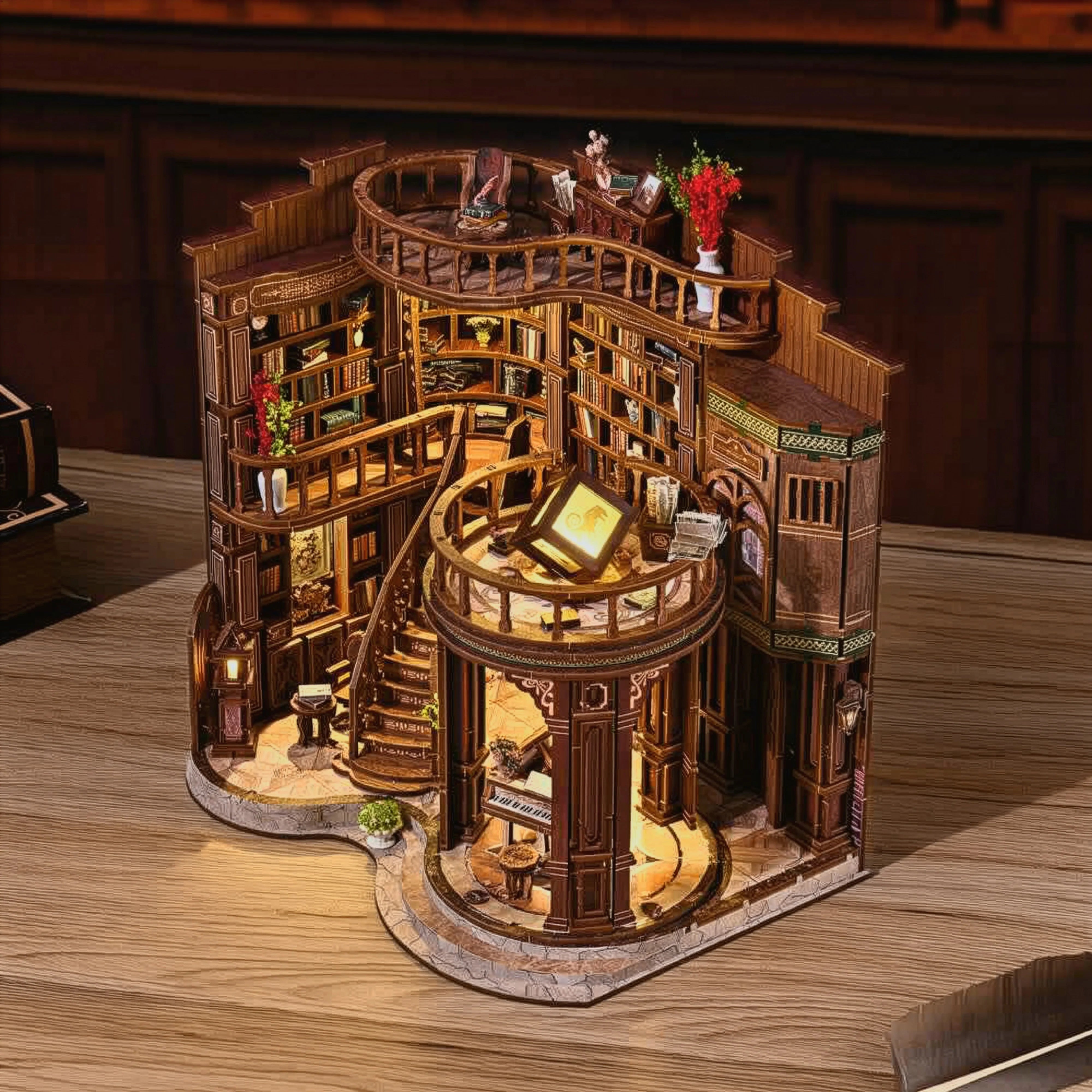 Dream Library Miniature House DIY