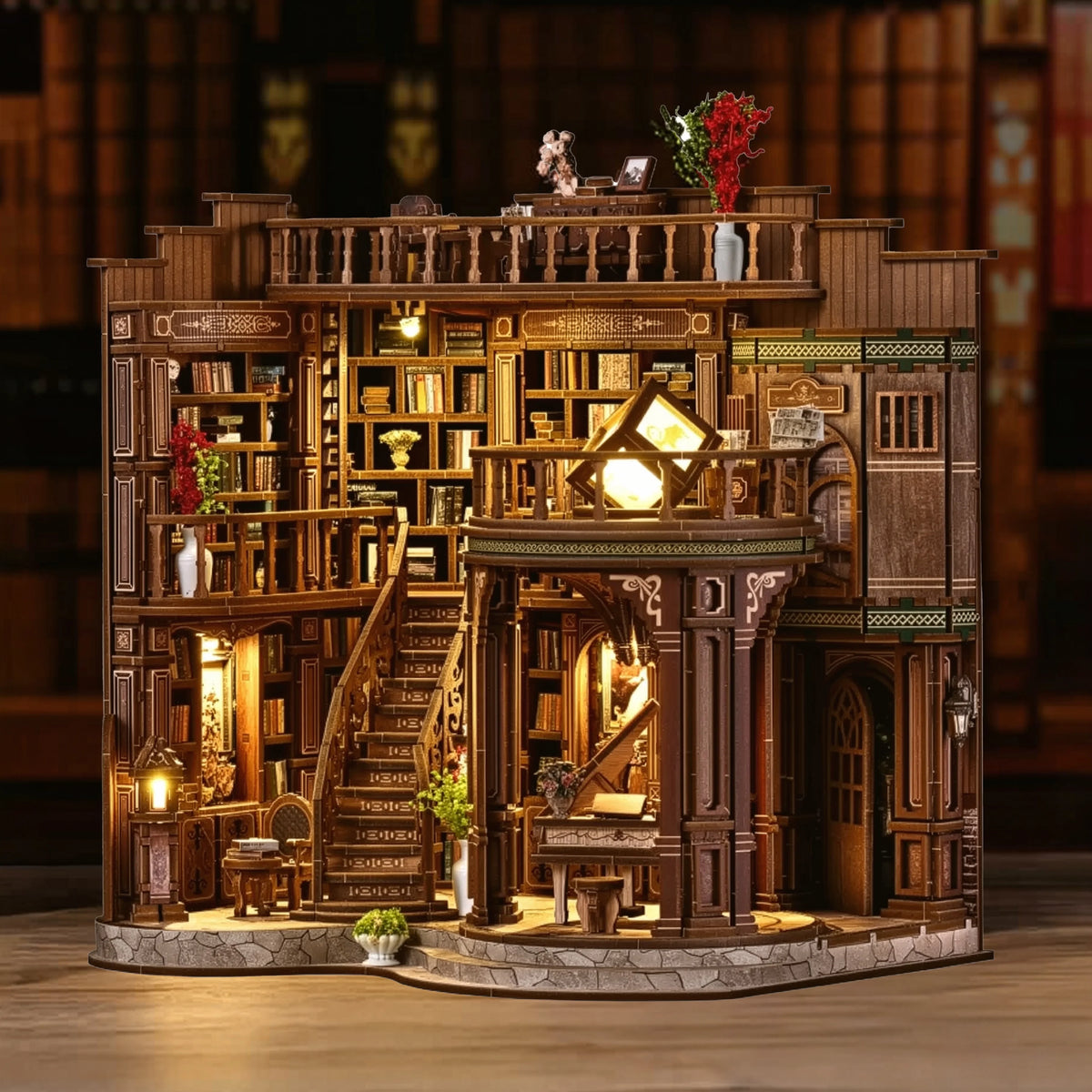 Dream Library Miniature House DIY