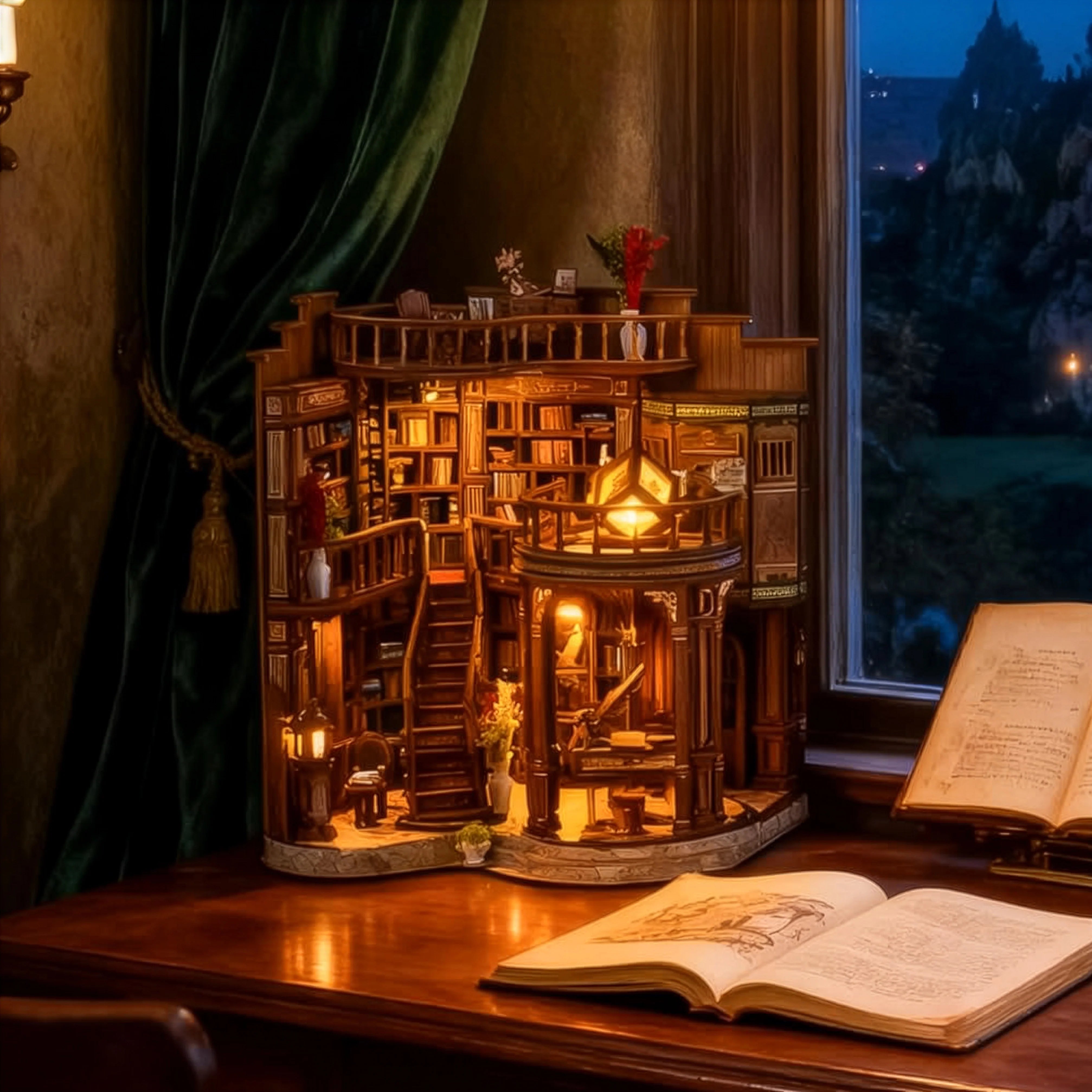 Dream Library Miniature House DIY