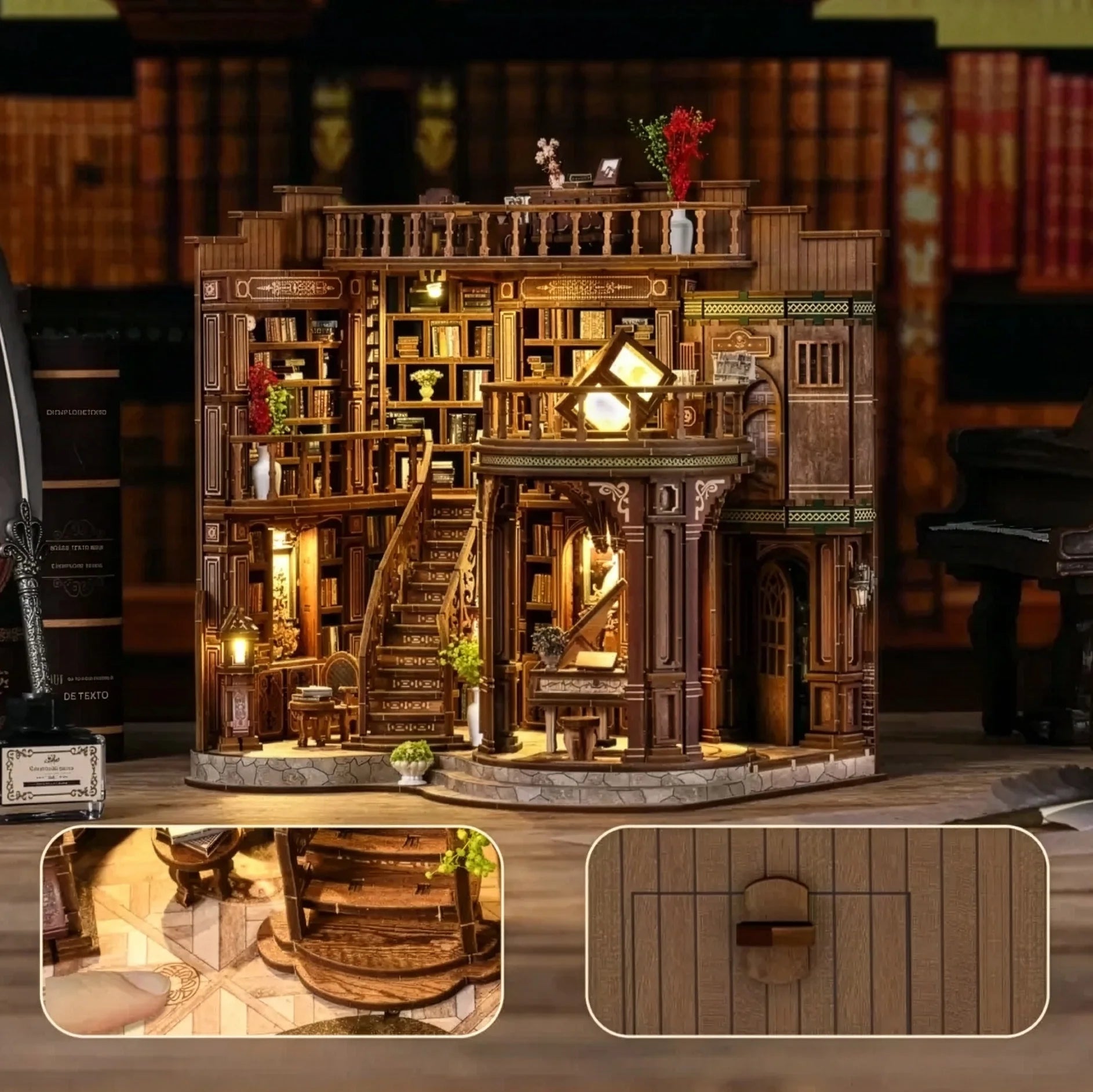 Dream Library Miniature House DIY