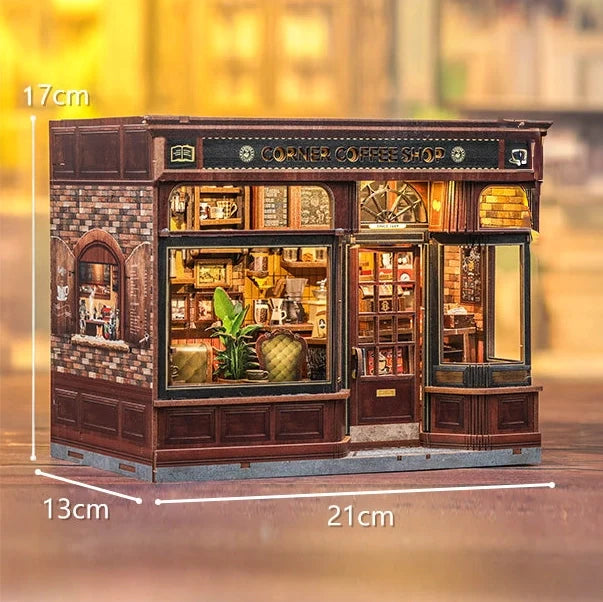 Corner Café Miniature DIY