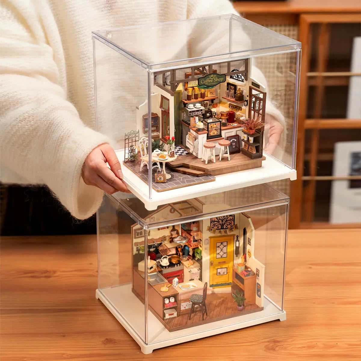 Stackable Display Box - Miniature Houses